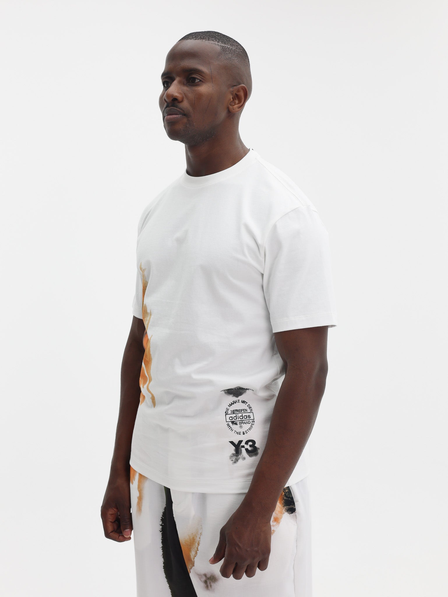 Y-3 T-Shirt Gfx Cream White