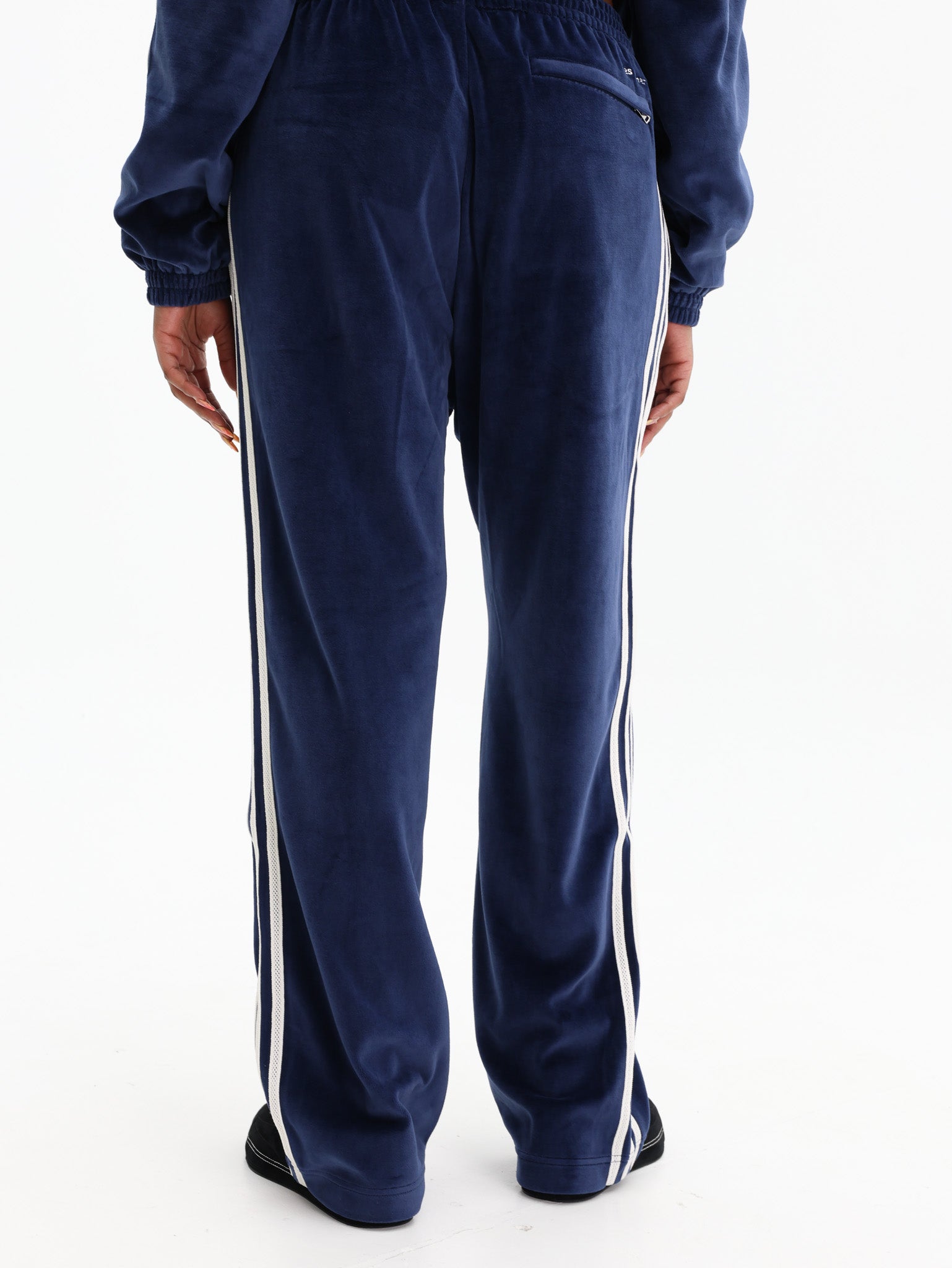 Adidas Track Pants Wb Velour Navy