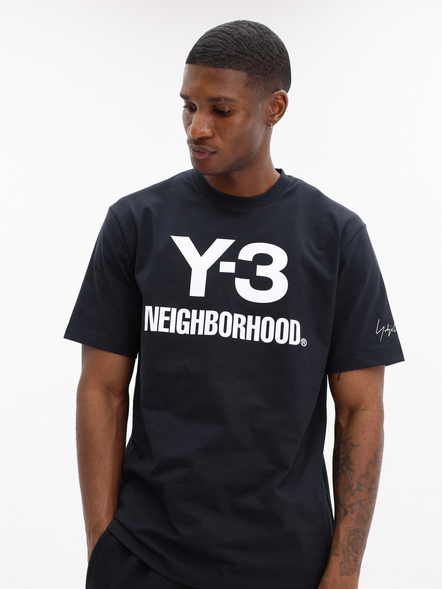 Y-3 T-Shirt Nbhd Logo Tee Black