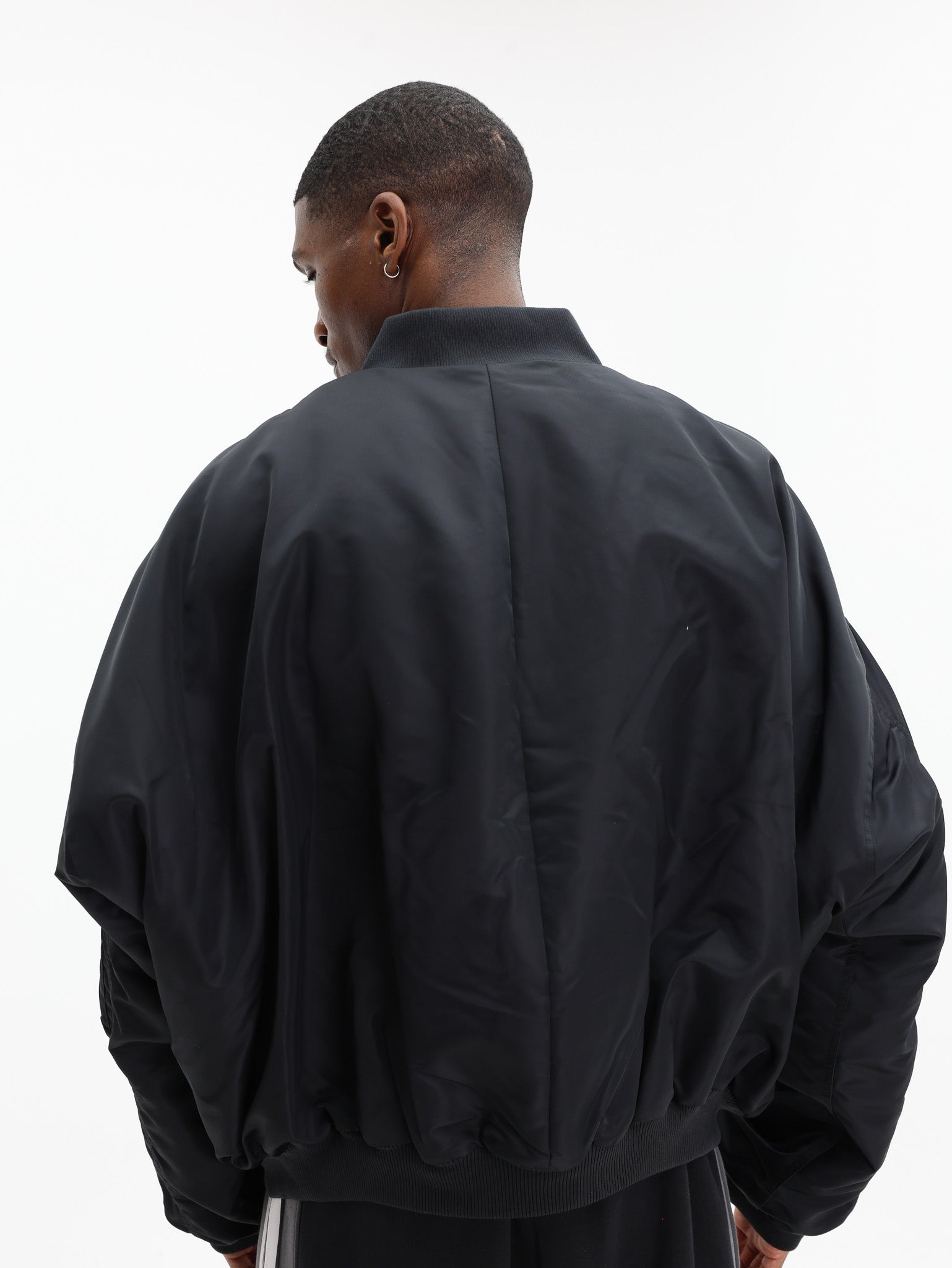 Adidas Jacket Wc Satin Bomber Black