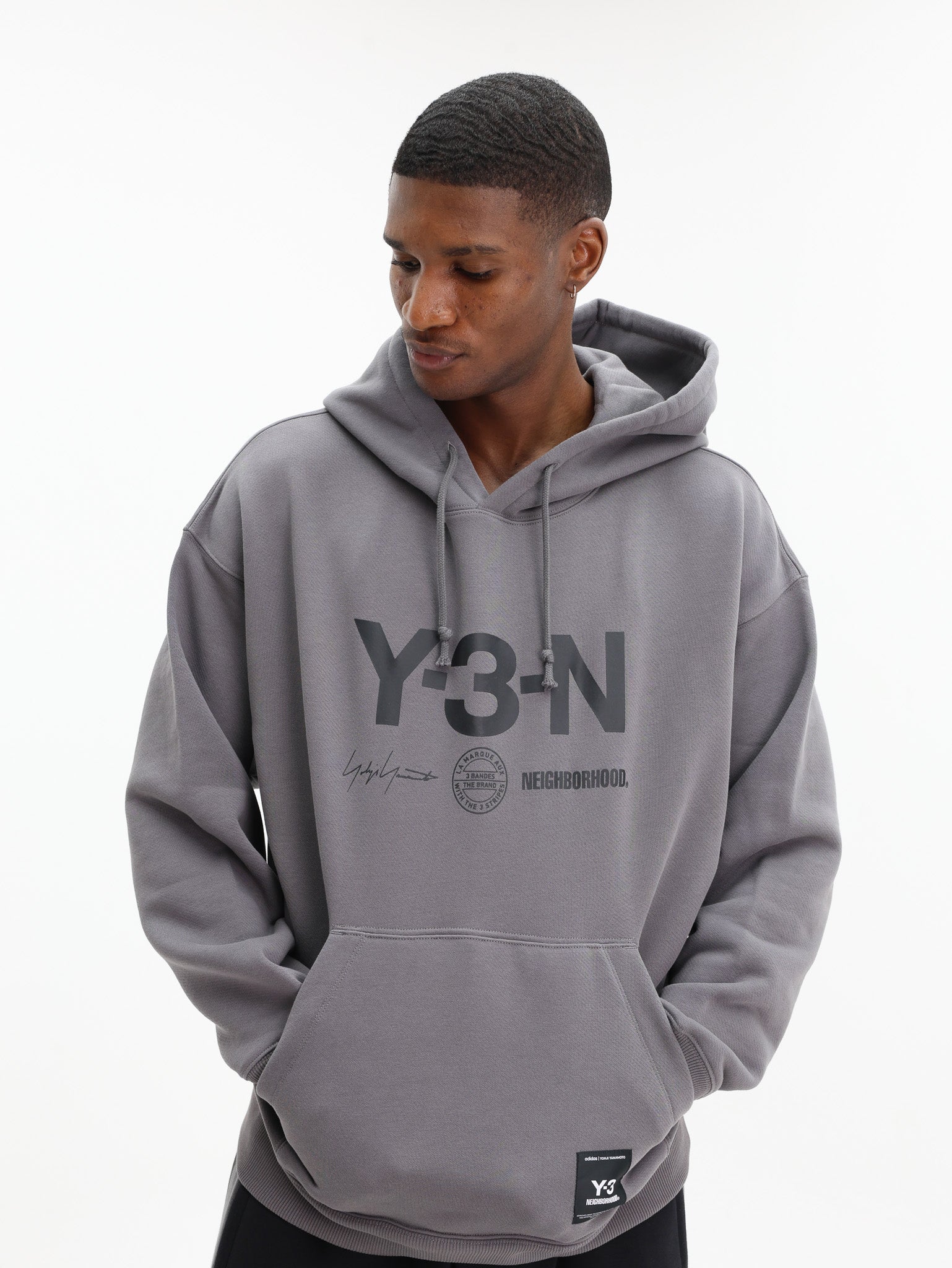 Y-3 Hoodie Nbhd Gfx Granite