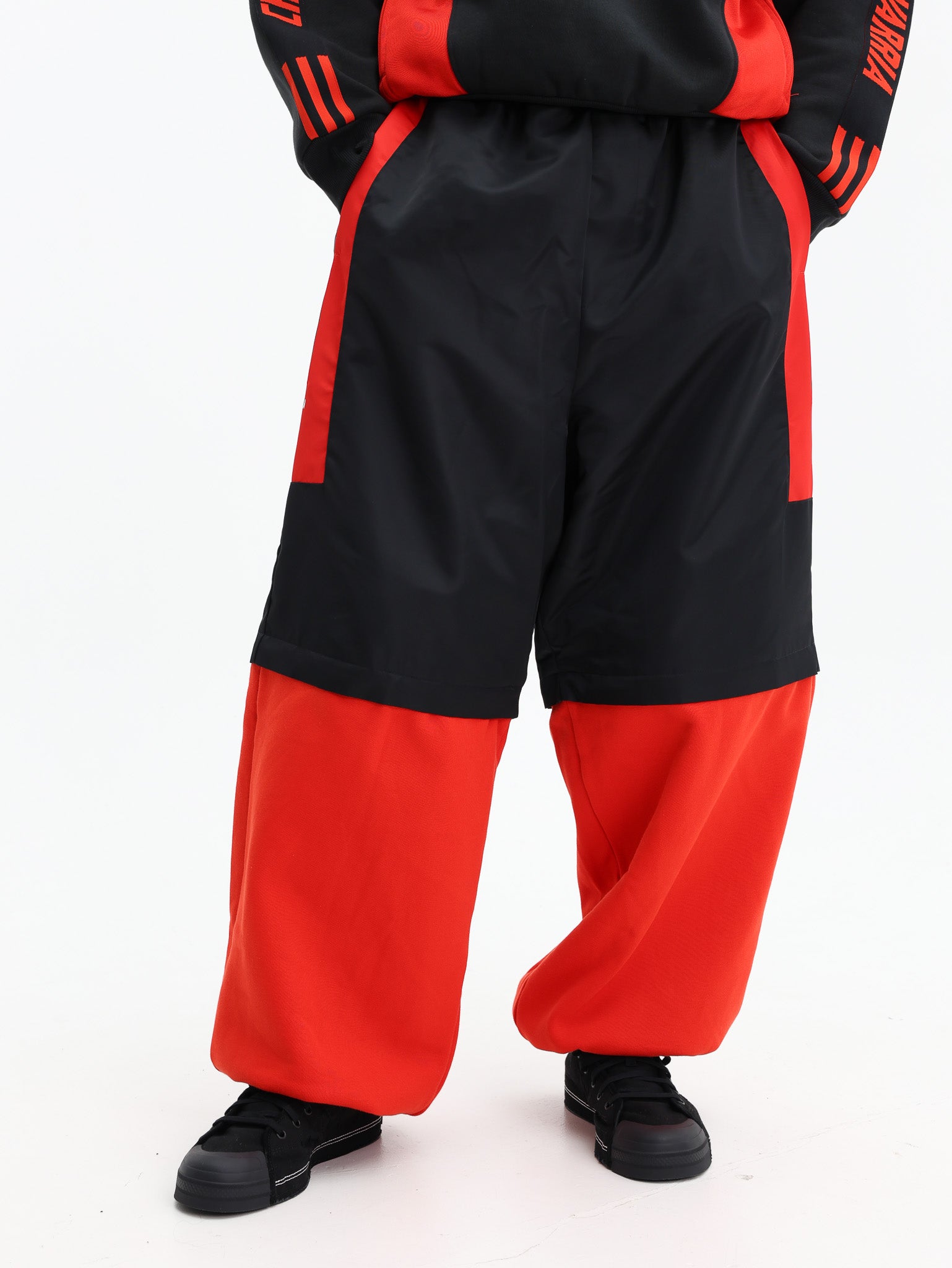 Adidas Track Pants Wc Fleece Black-Red