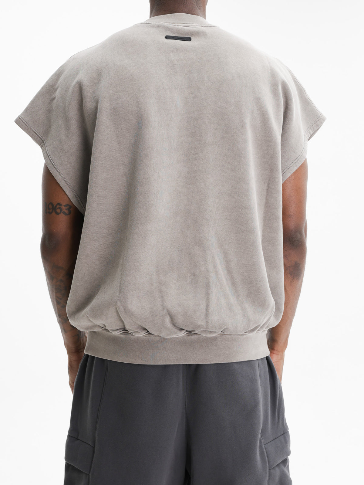 Fear Of God Sweaters Relaxed Fleece Cutoff Washed Seal