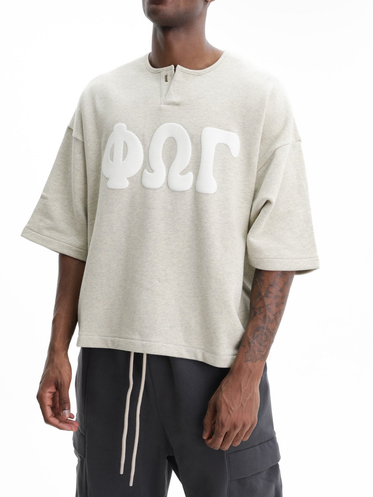 Fear Of God Sweaters 3/4 Henley Washed VanIlla
