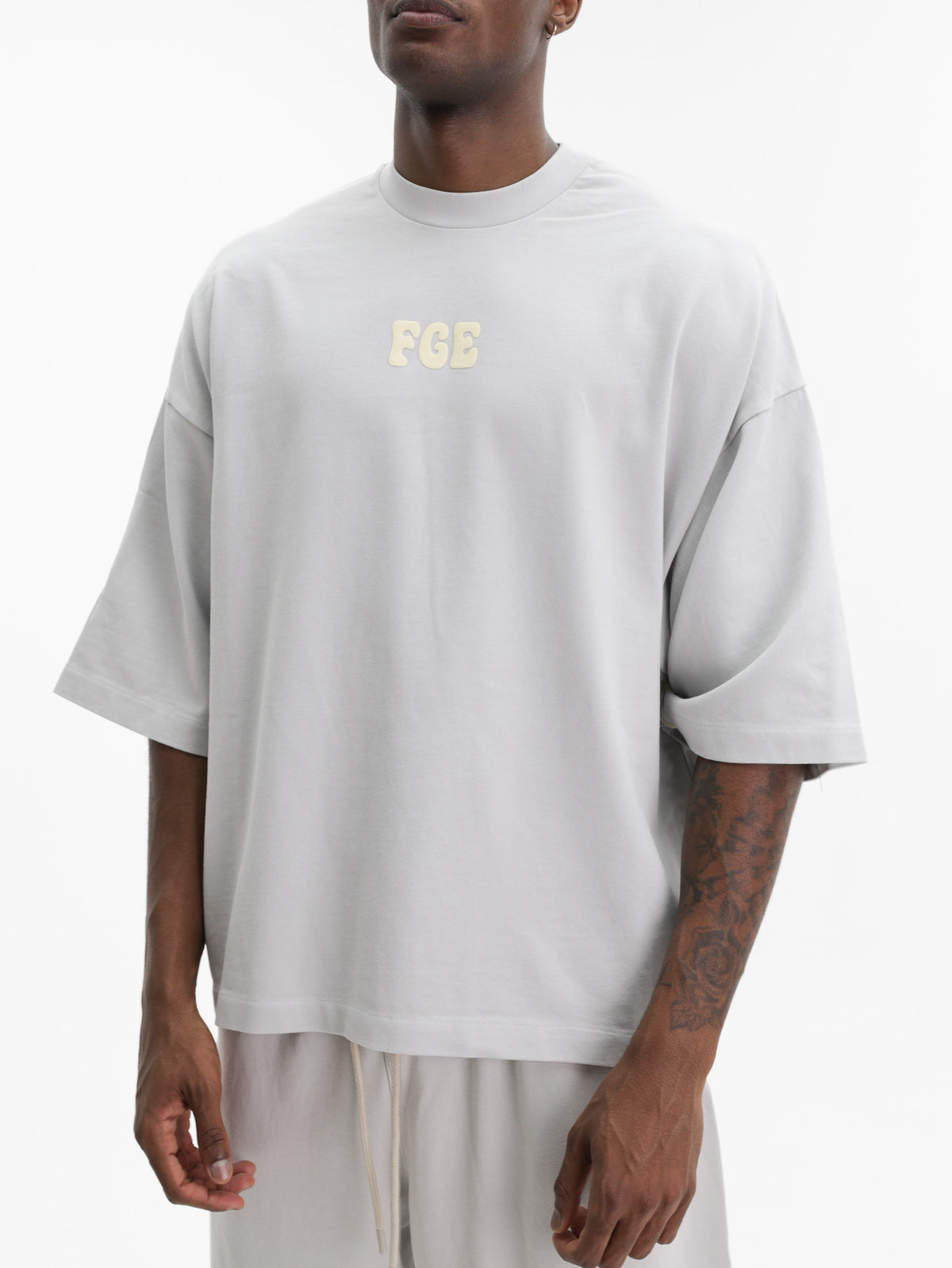 Fear Of God T-Shirt Merch Washed Overcast