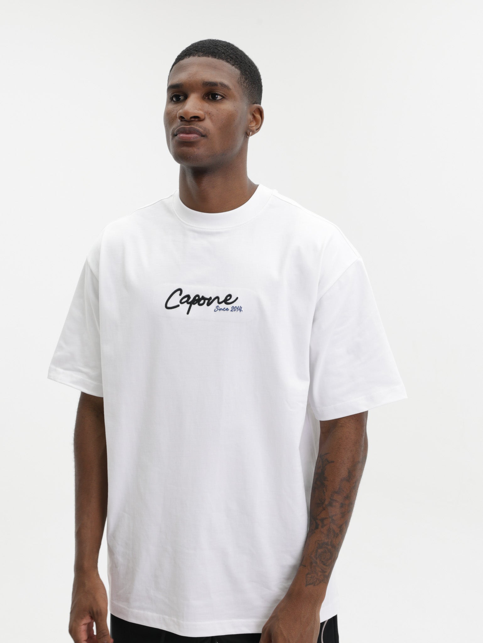Capone T-Shirt Oversized Back Print White