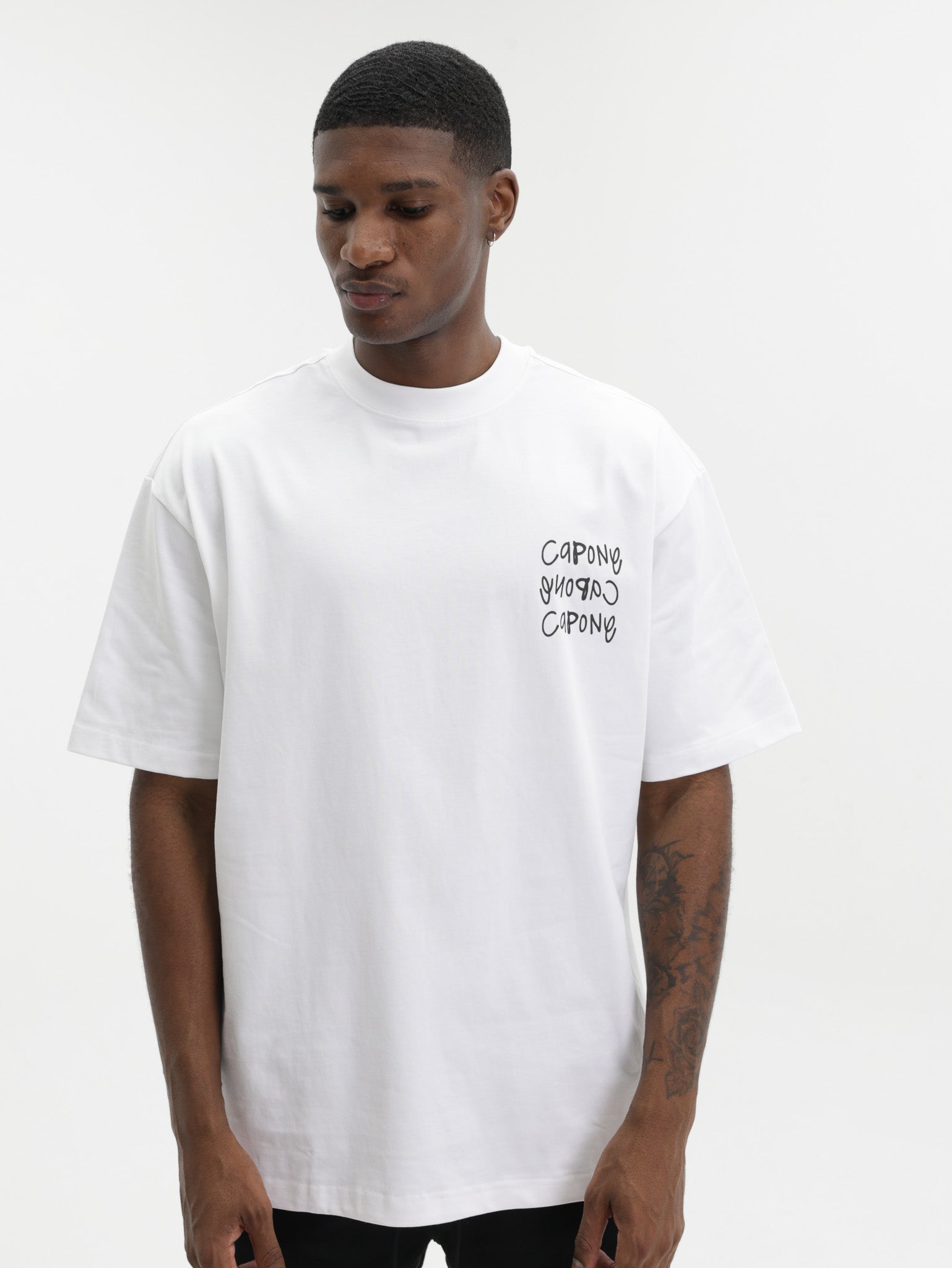 Capone T-Shirt Oversized No Risk No Story White