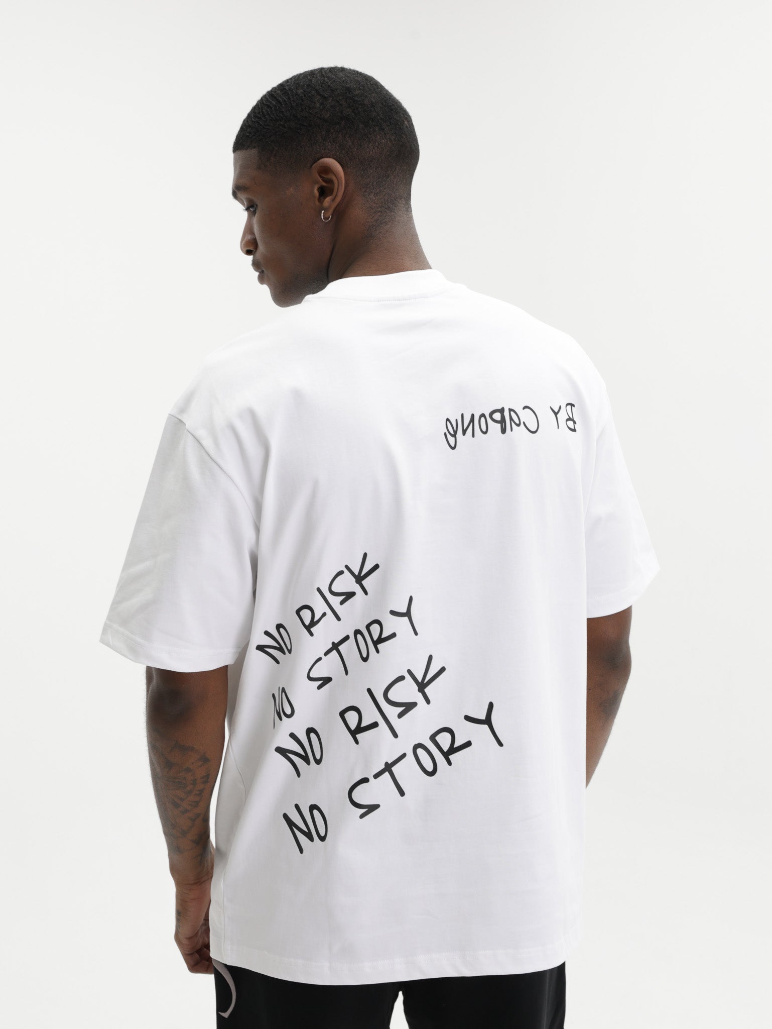 Capone T-Shirt Oversized No Risk No Story White