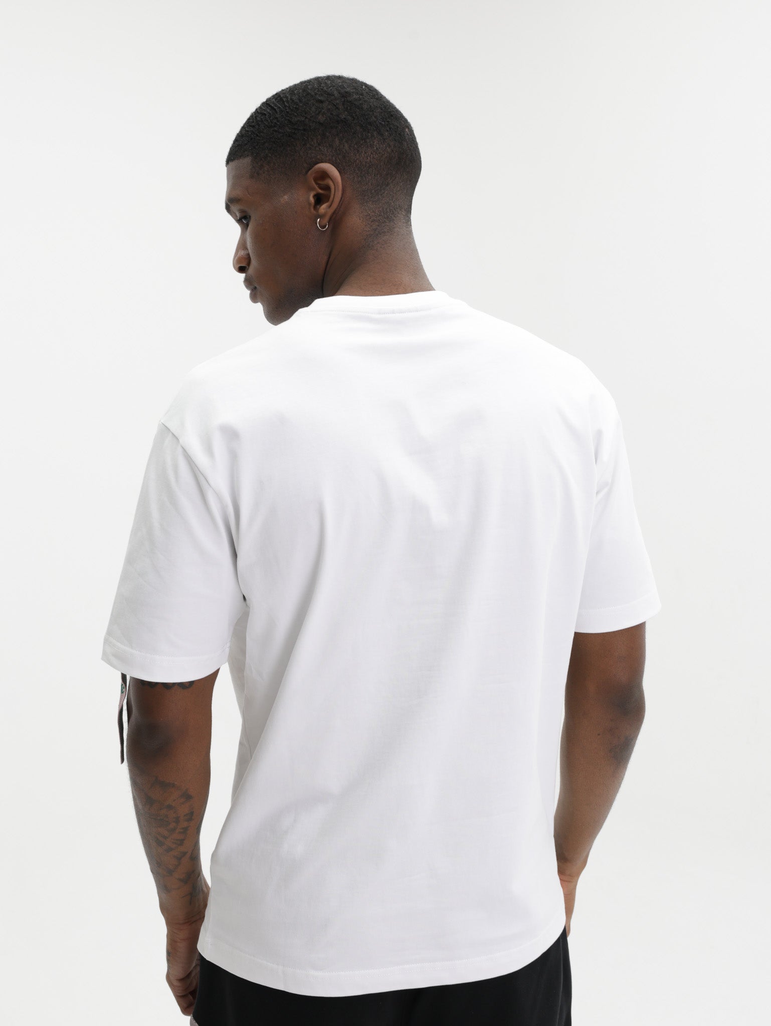Capone T-Shirt Multi Printed Pocket White