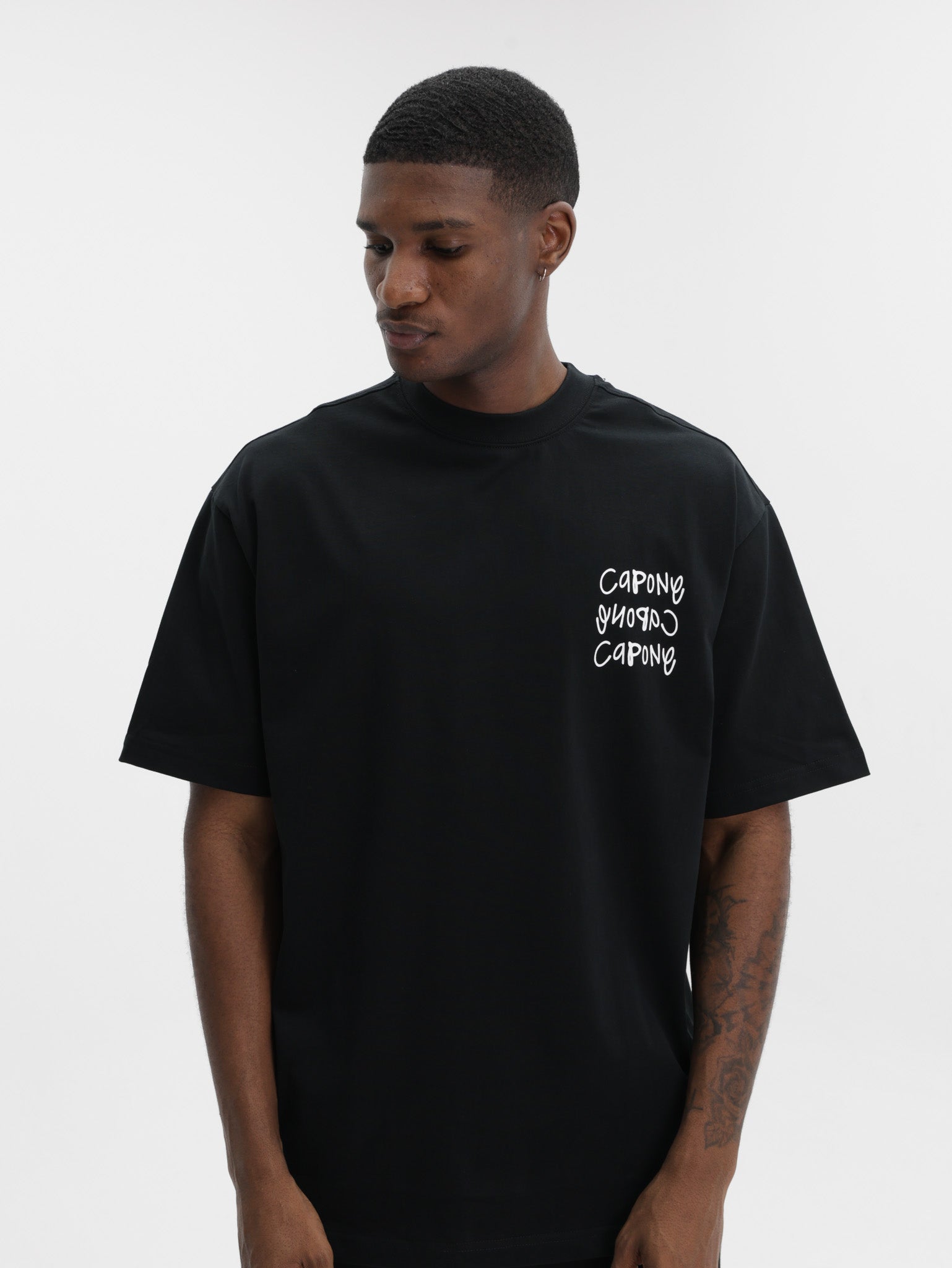 Capone T-Shirt Oversized No Risk No Story Black