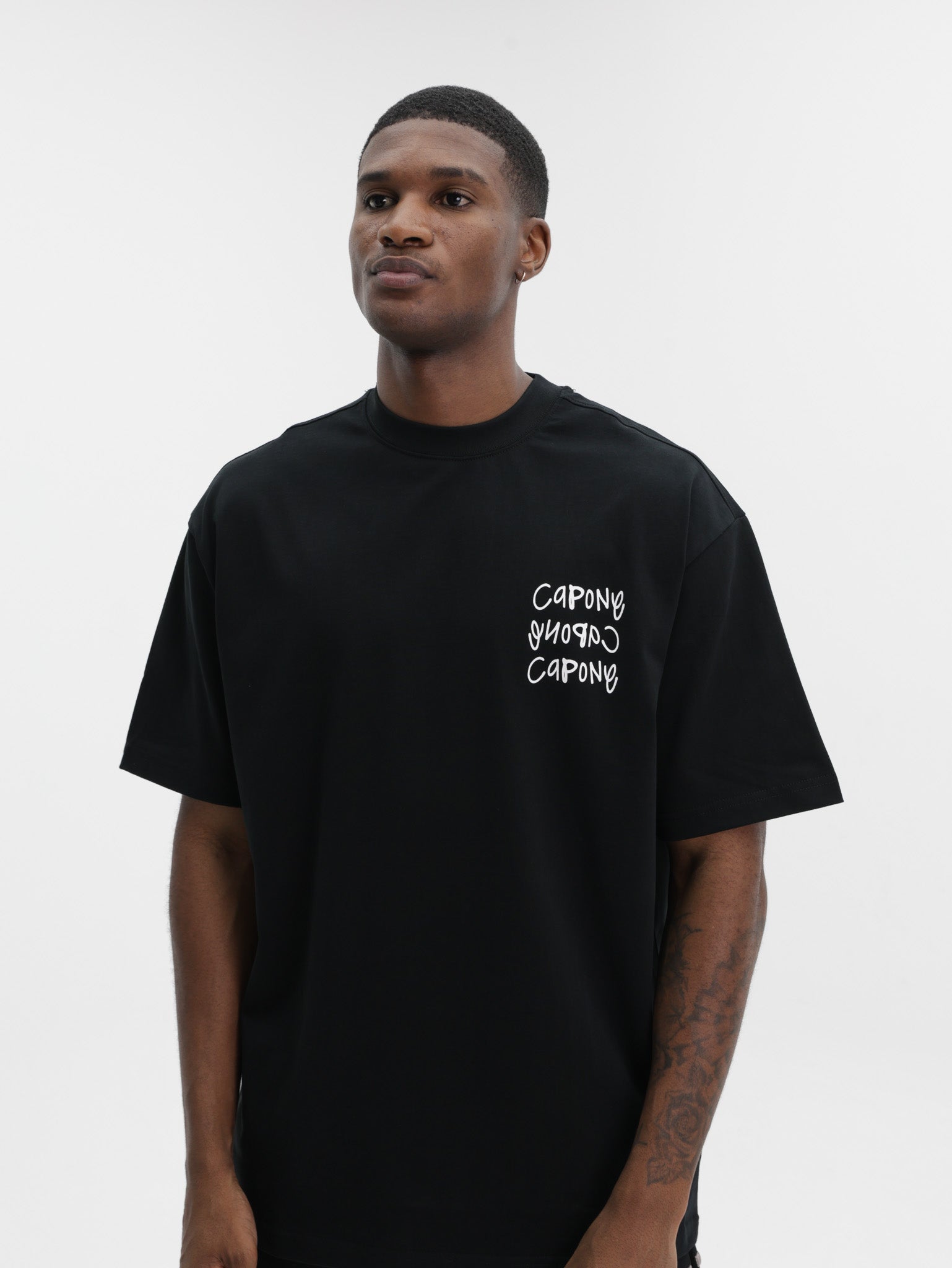 Capone T-Shirt Oversized No Risk No Story Black