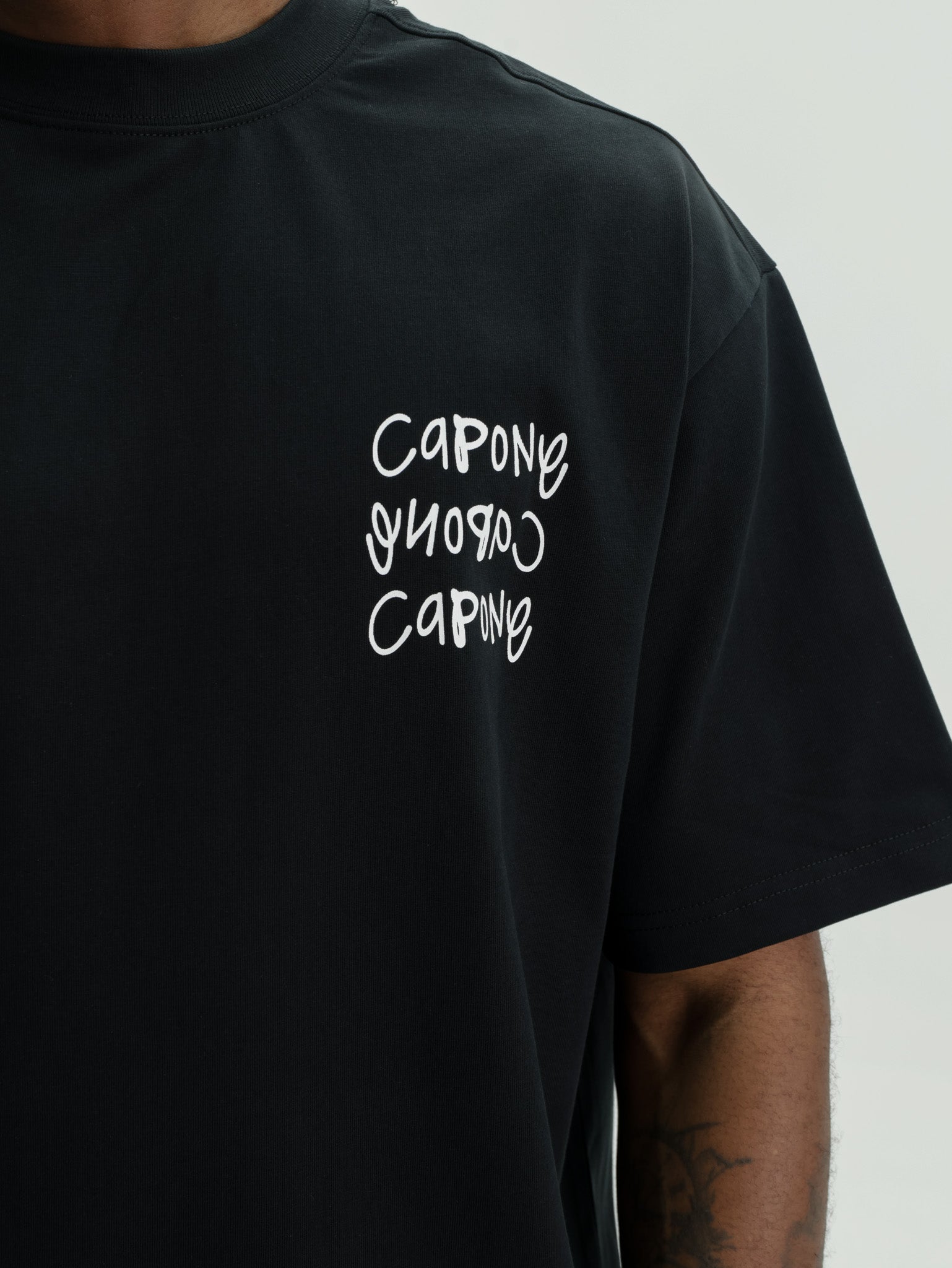 Capone T-Shirt Oversized No Risk No Story Black