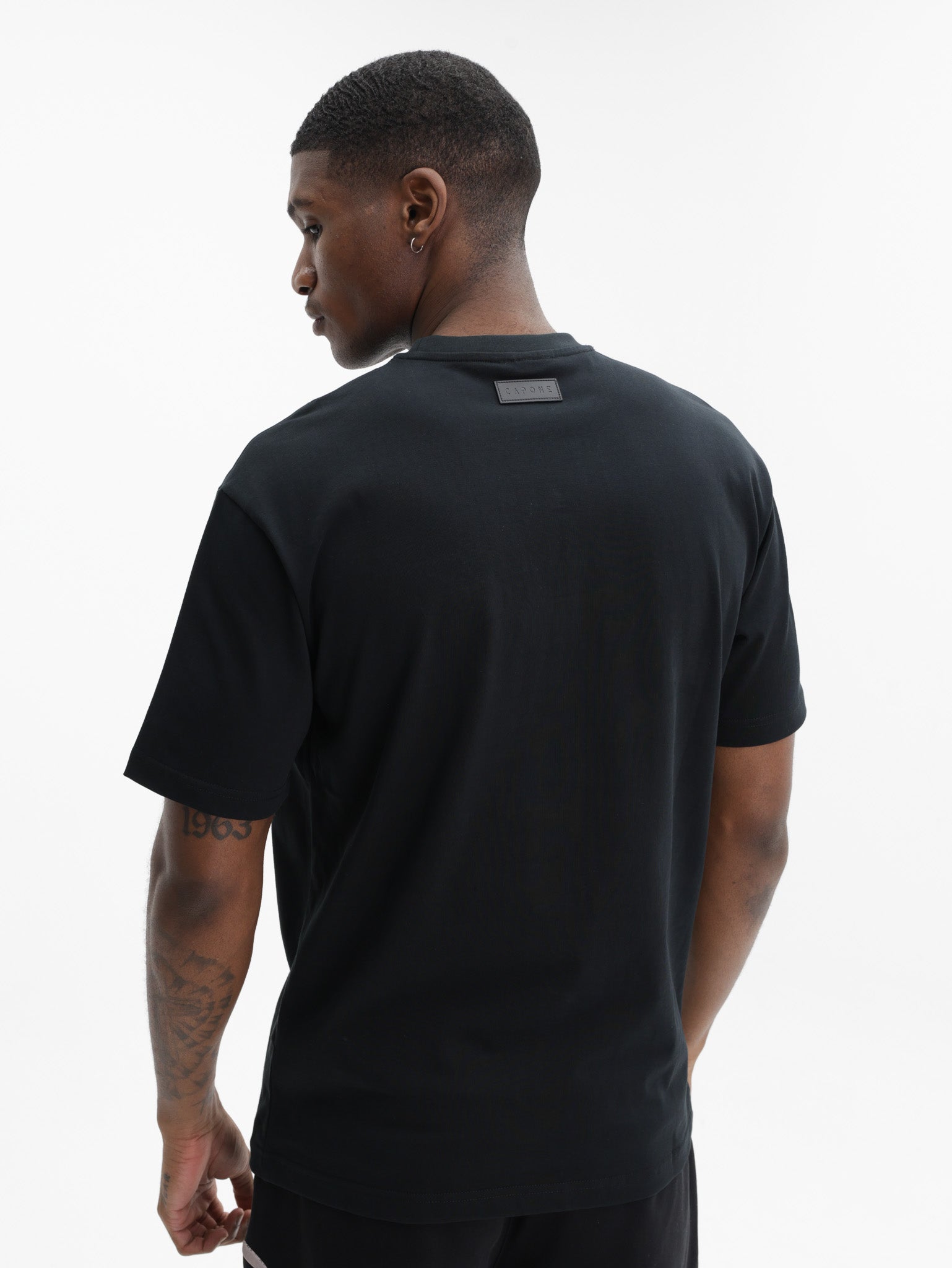Capone T-Shirt Metallic Logo Black
