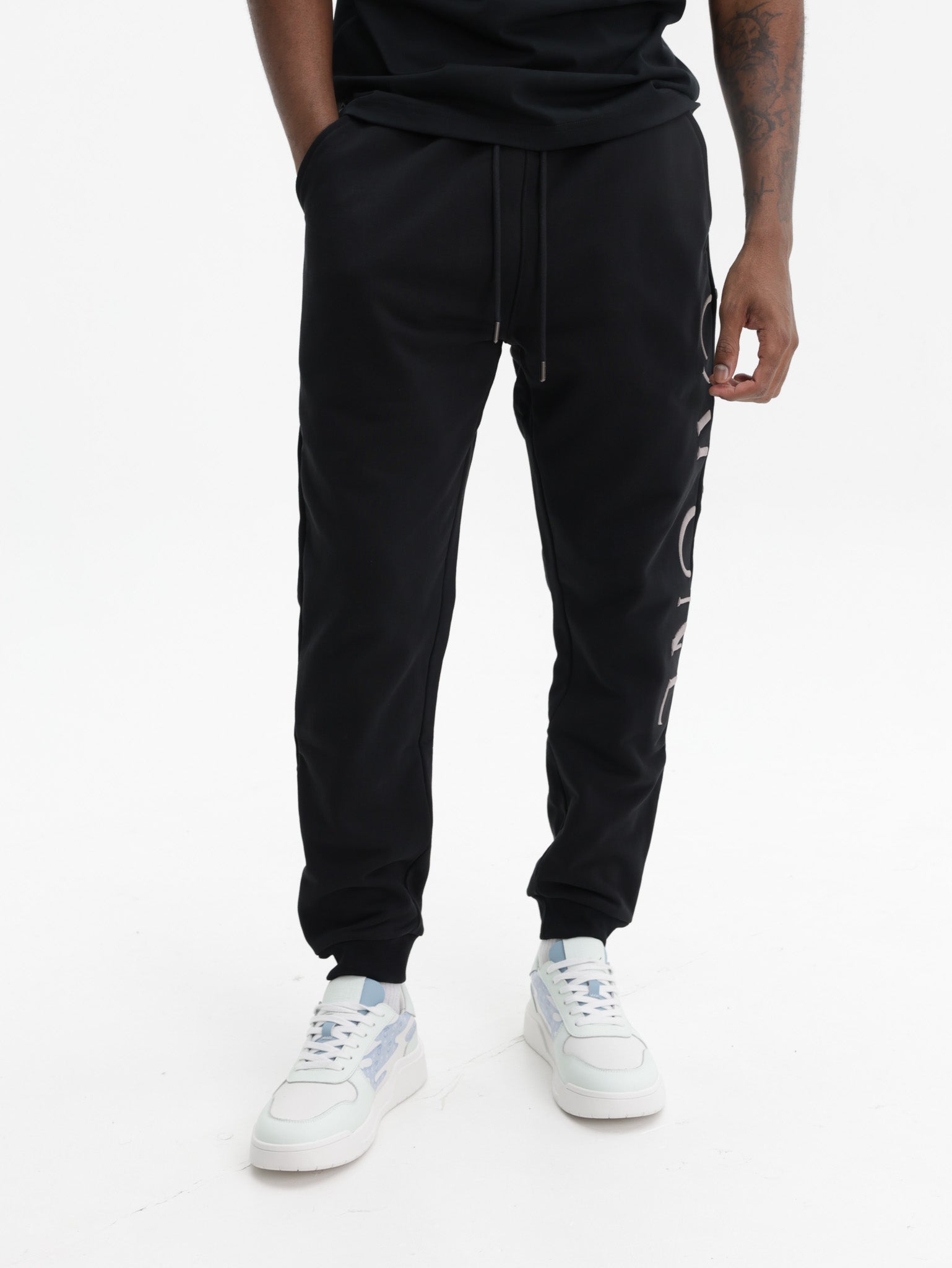 Capone Sweatpants Side Logo Black/Grey