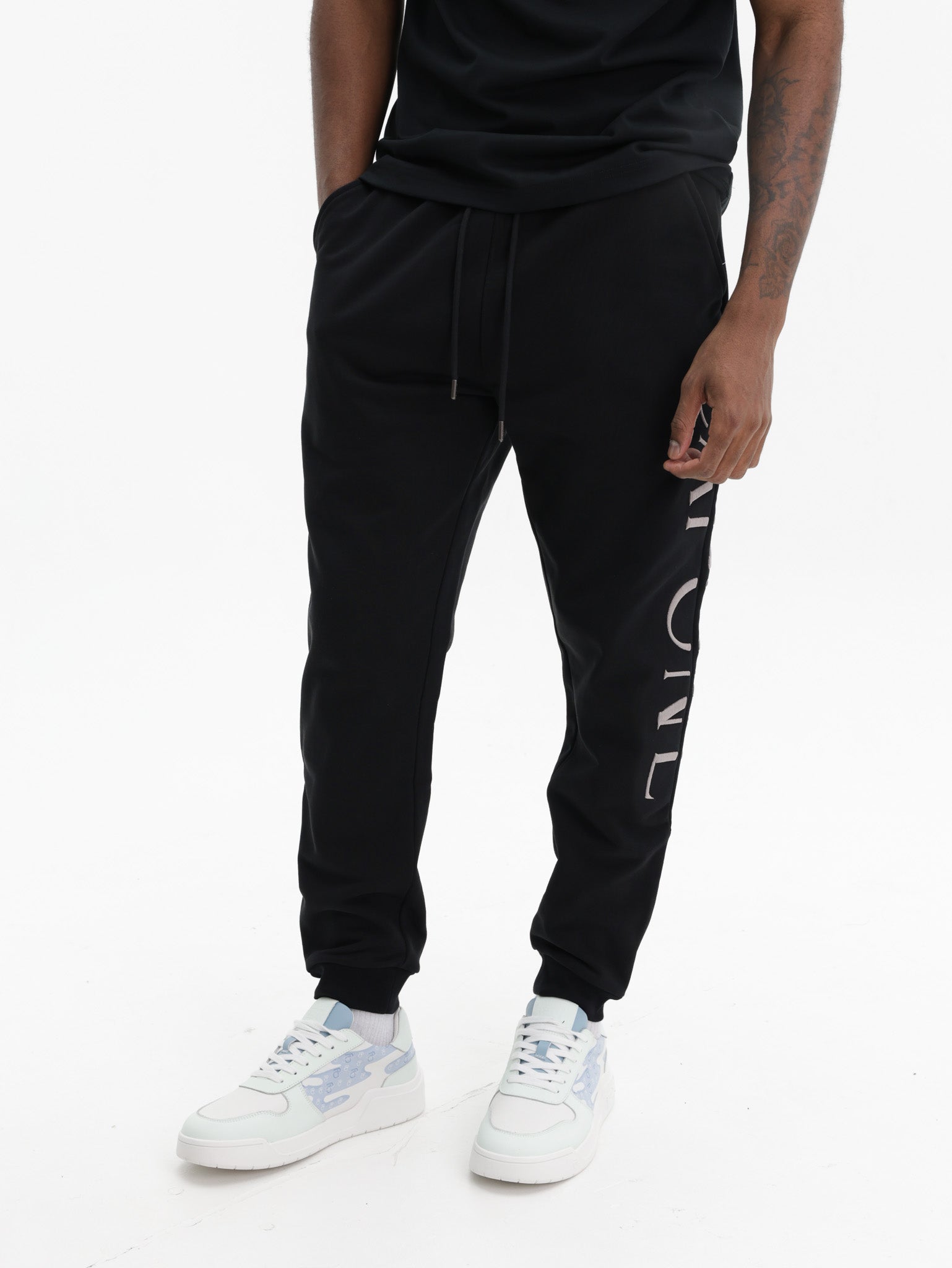 Capone Sweatpants Side Logo Black/Grey