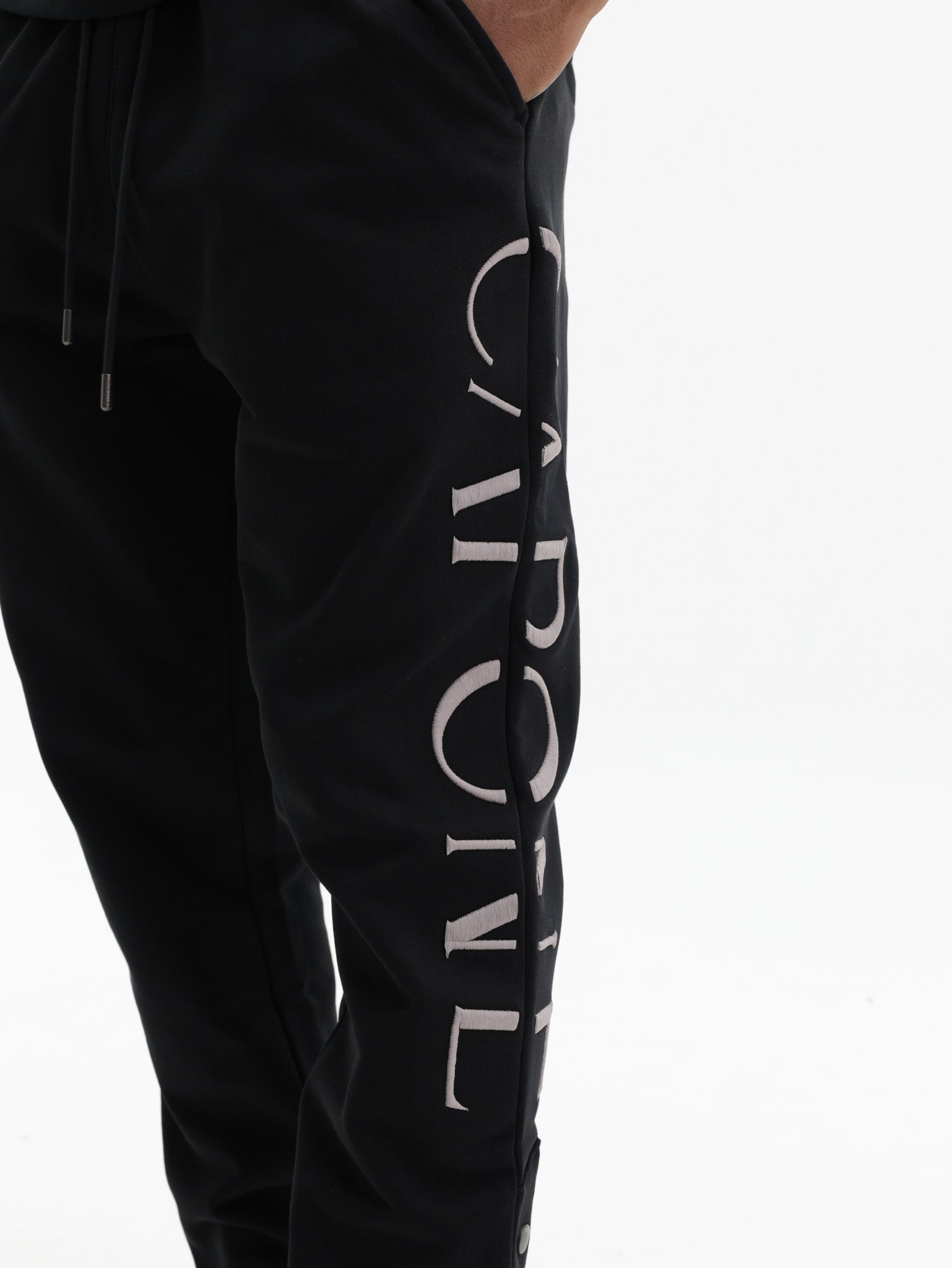 Capone Sweatpants Side Logo Black/Grey