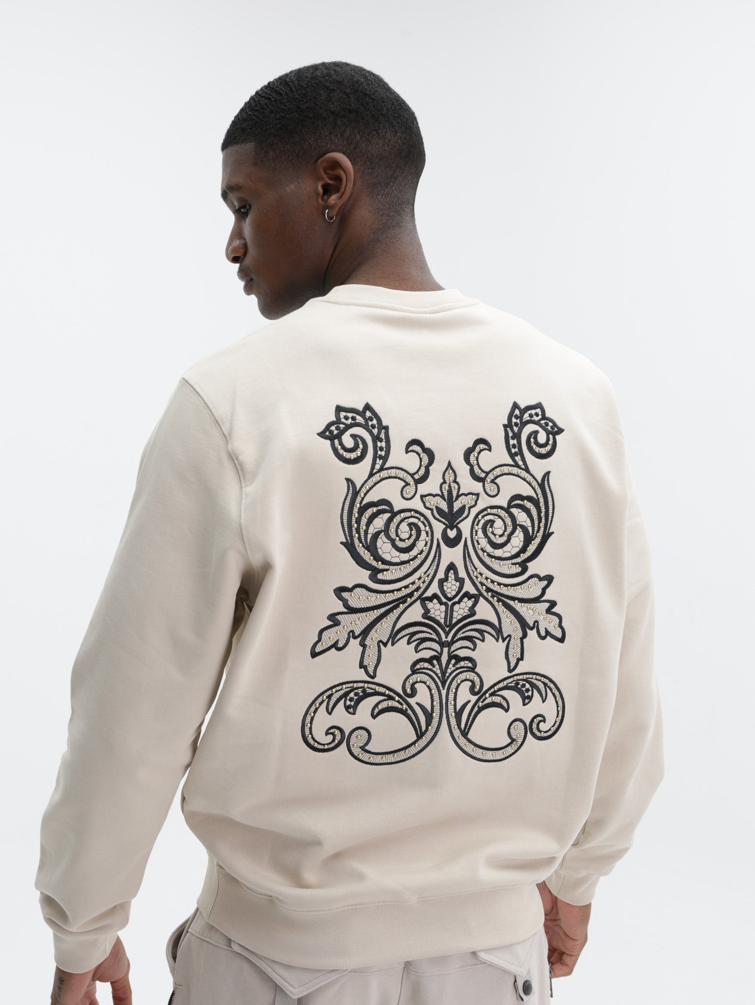 Capone Sweater Logo Beige