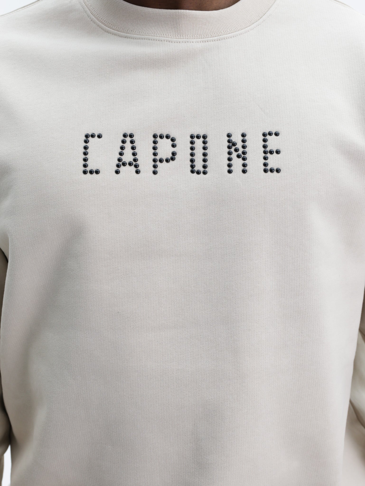 Capone Sweater Logo Beige