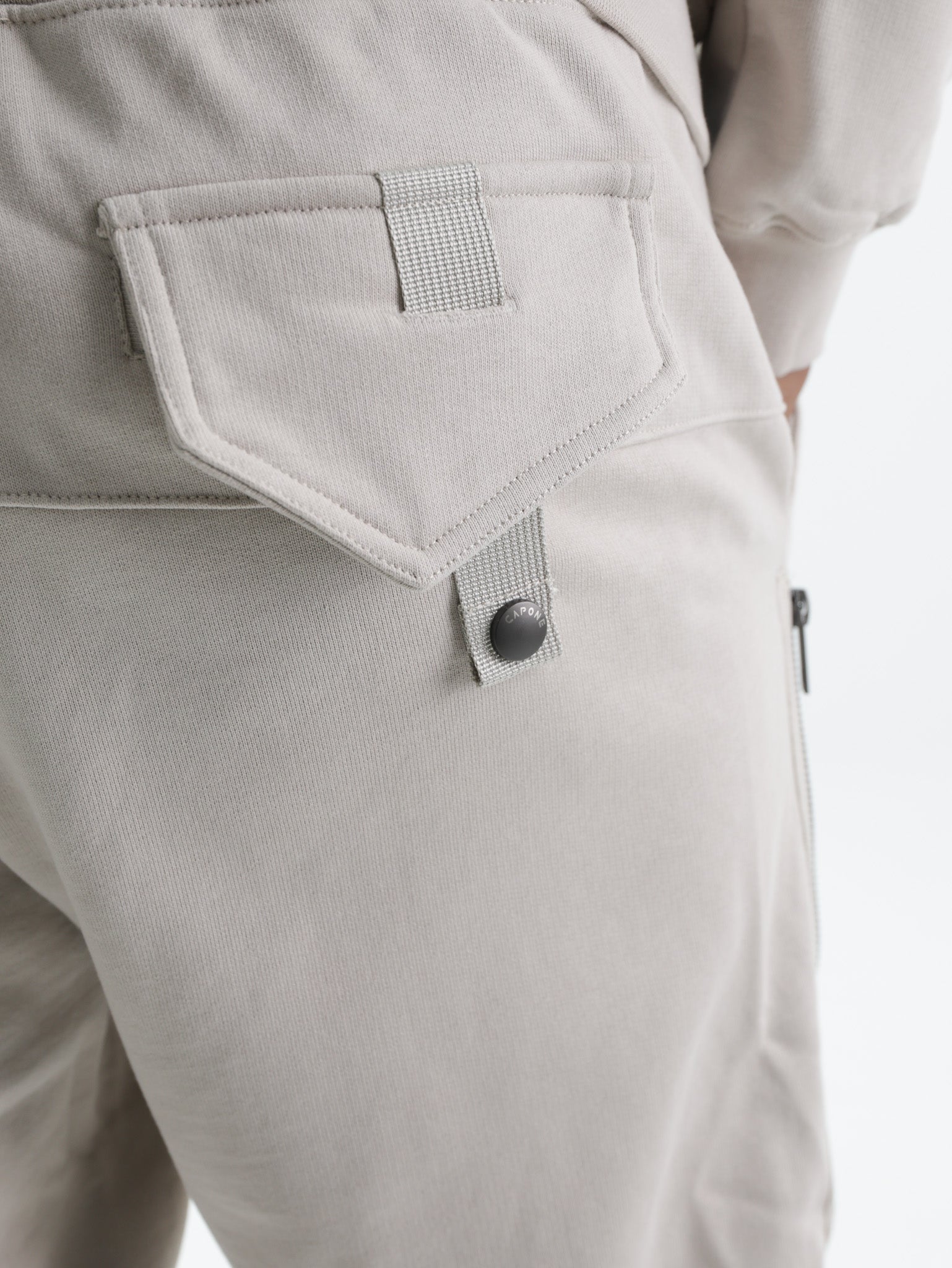 Capone Sweatpants Side Zip Beige