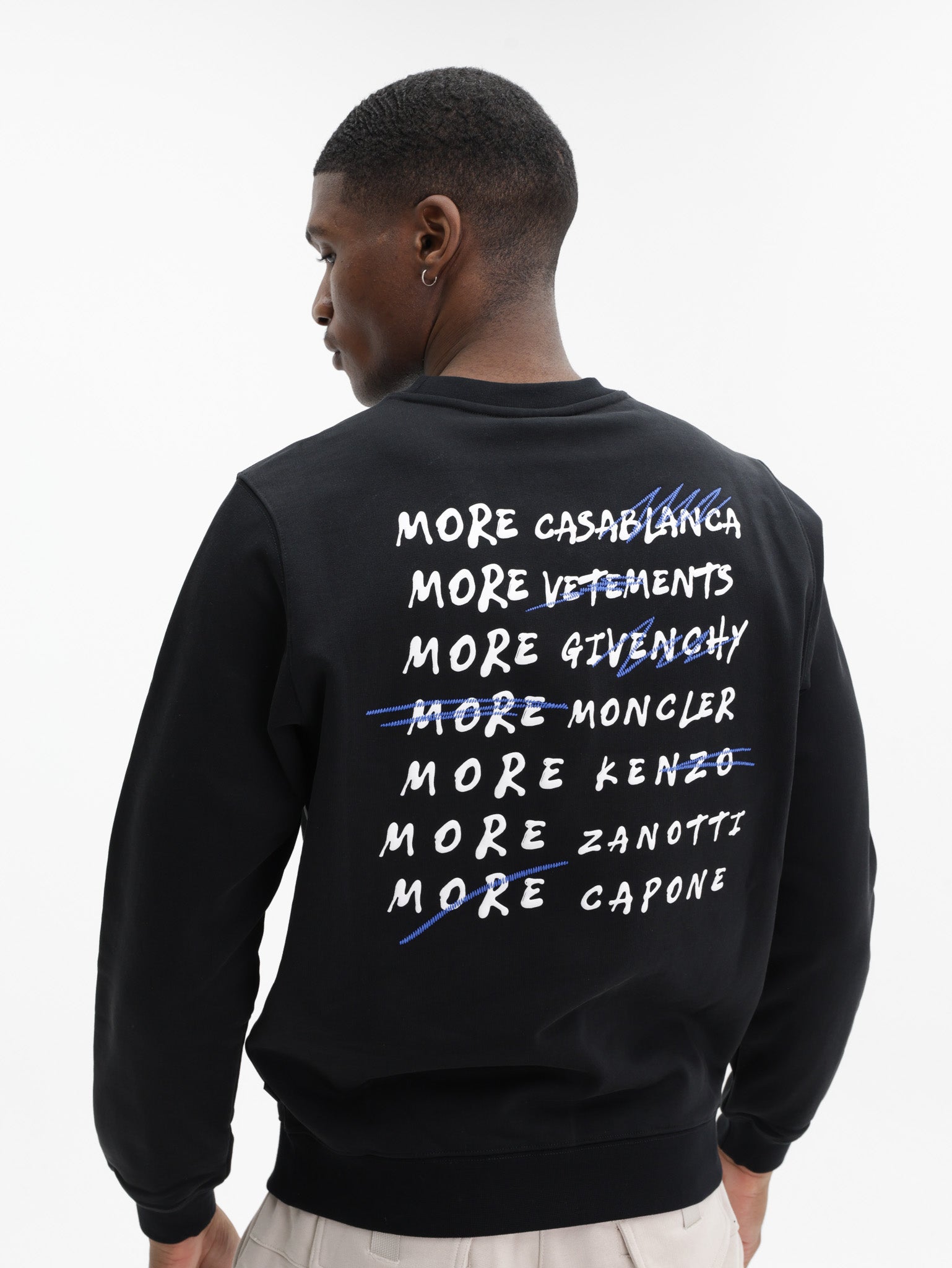 Capone Sweater Double Logo Black
