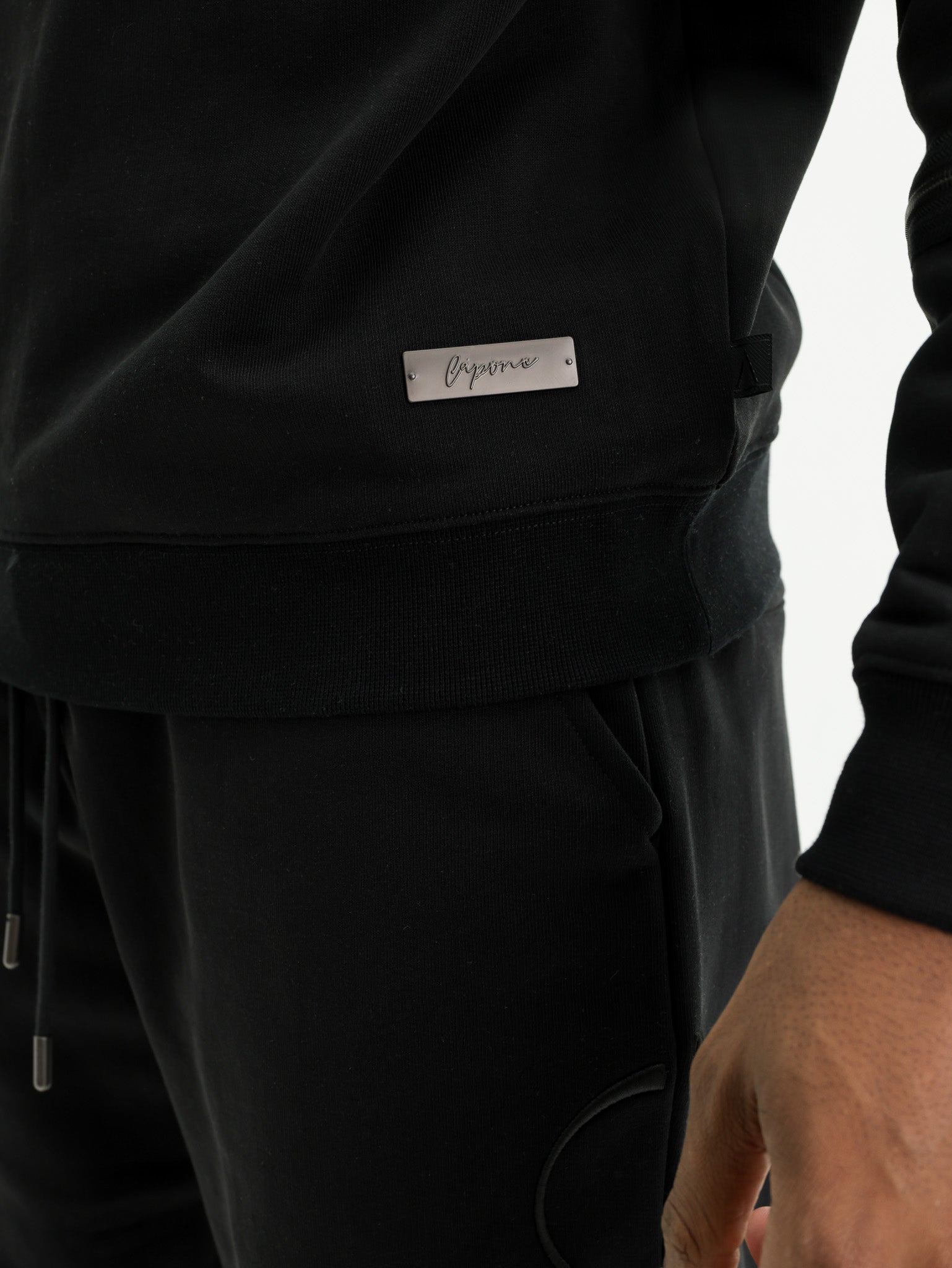 Capone Sweater Zip  Black