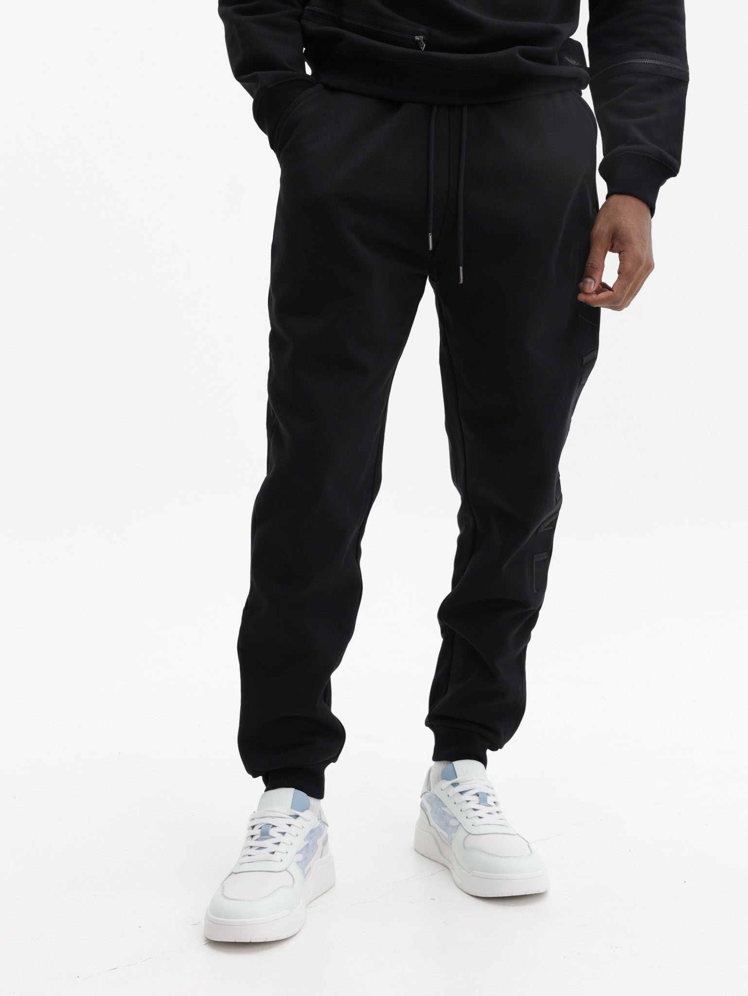 Capone Sweatpants Side Logo Black
