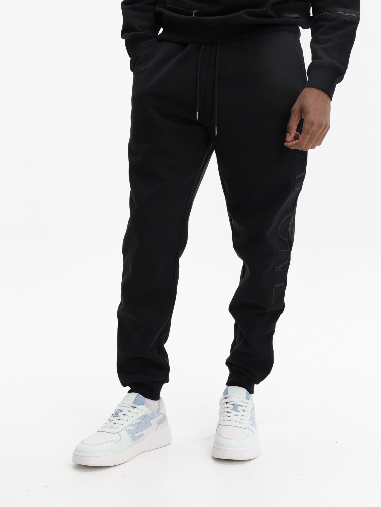 Capone Sweatpants Side Logo Black