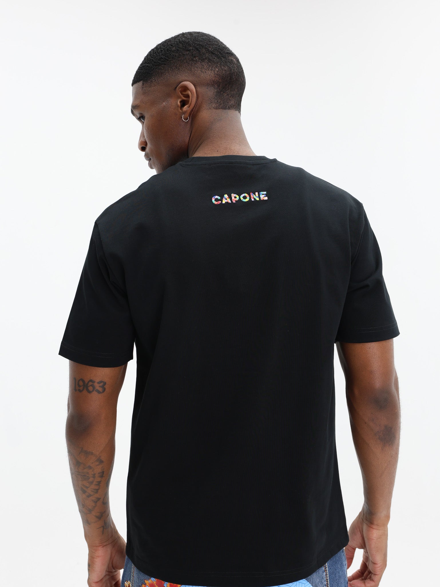 Capone T-Shirt Logo Black-Multi