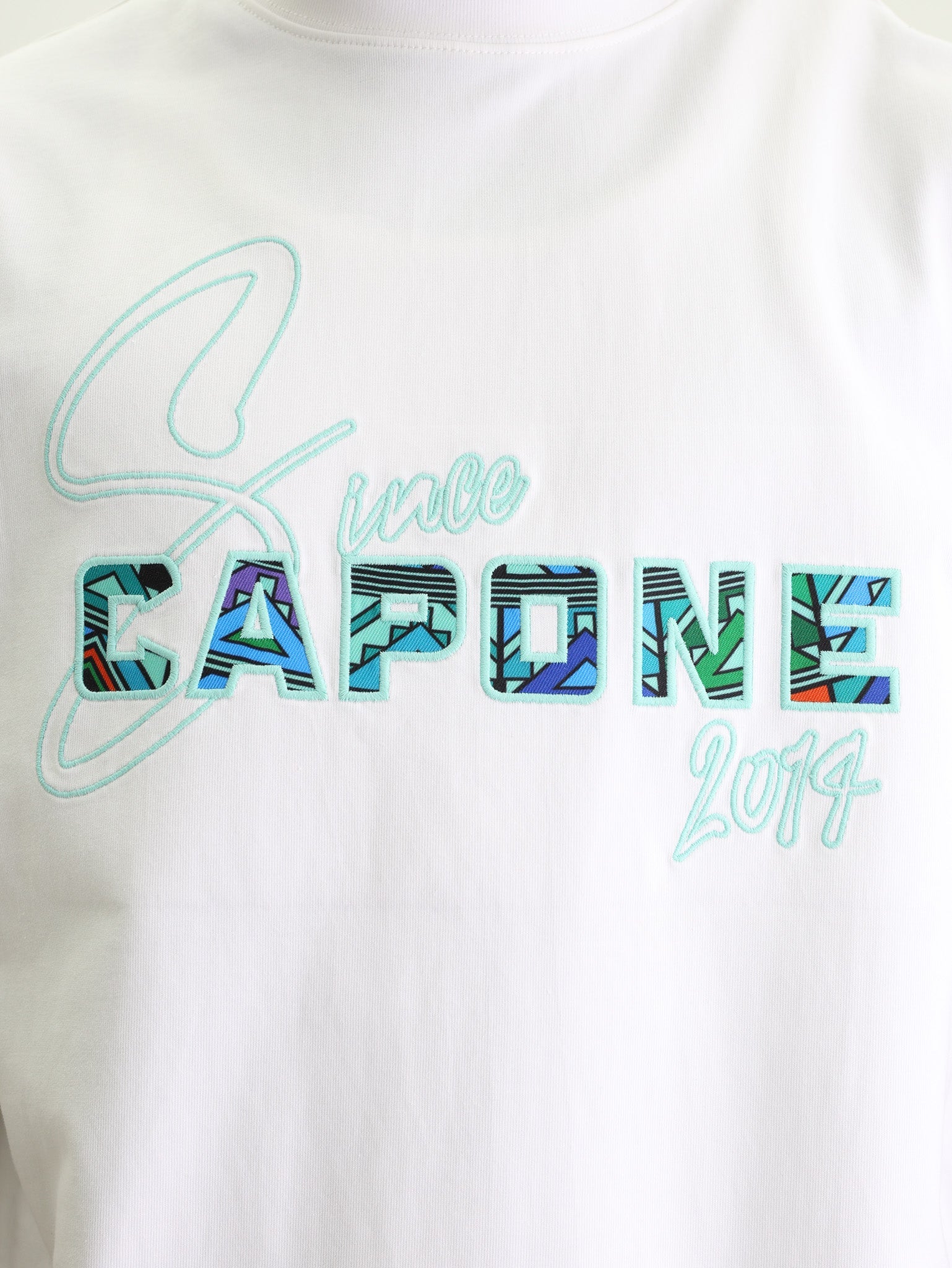 Capone T-Shirt Logo Since 2014 White-Multi