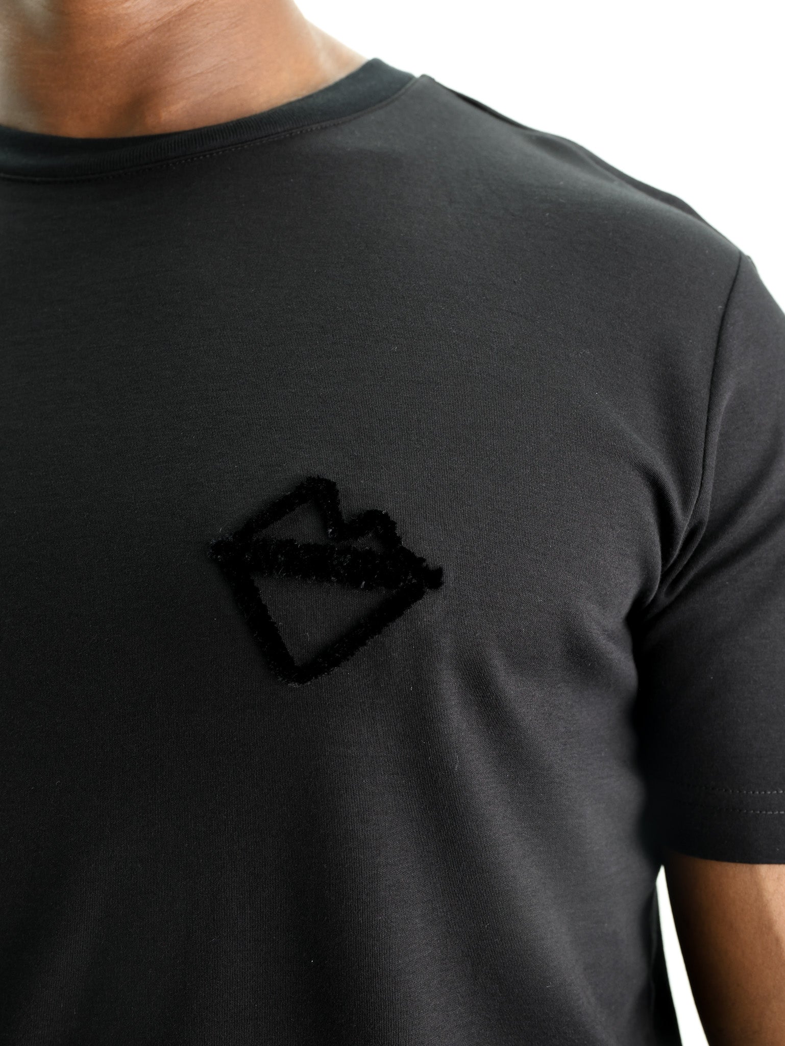 Iceberg T-Shirt Embossed Logo Black
