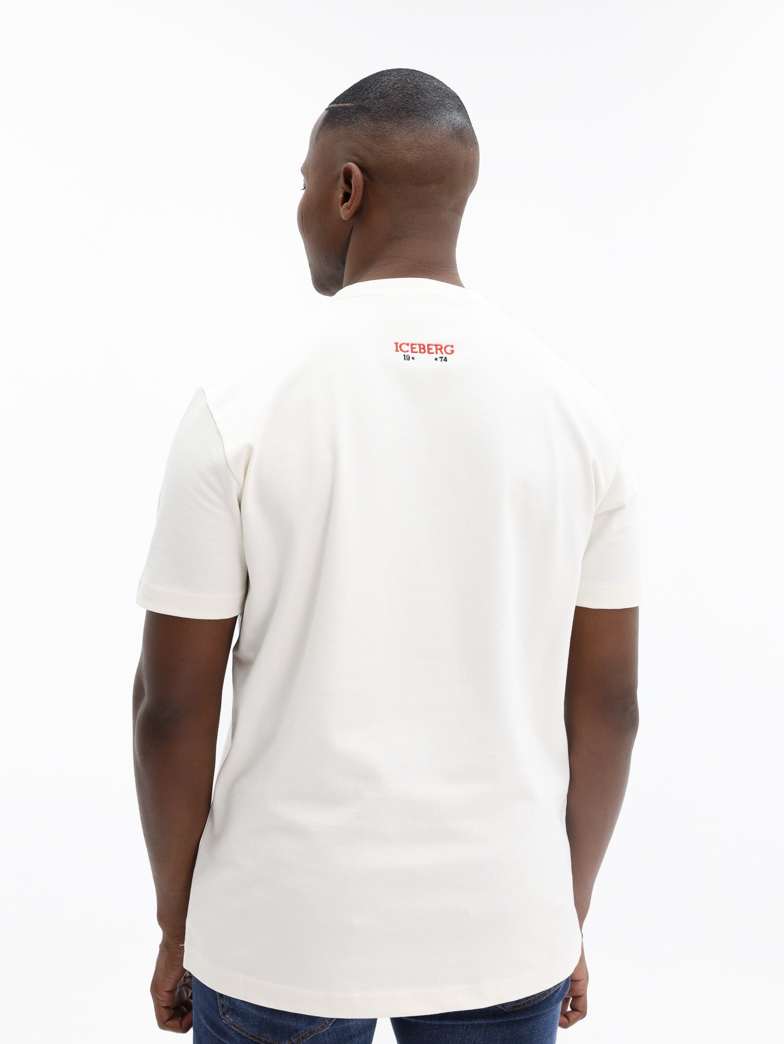 Iceberg T-Shirt Iceberg Patch Logo Vanilla