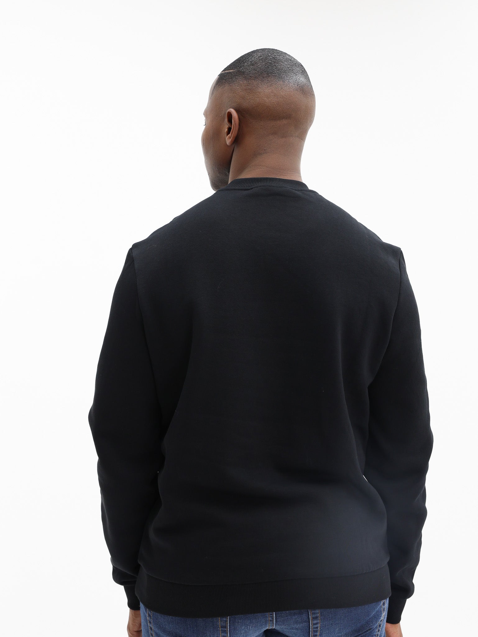 Iceberg Sweater Brushed Fleece Black