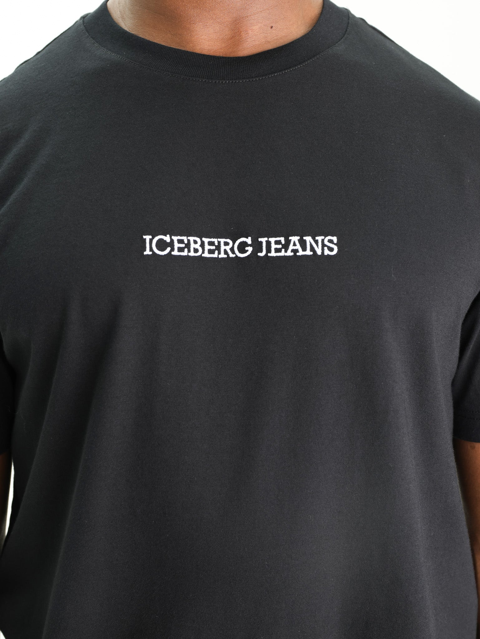 Iceberg T-Shirt Embro Logo Double Decker Back Print White