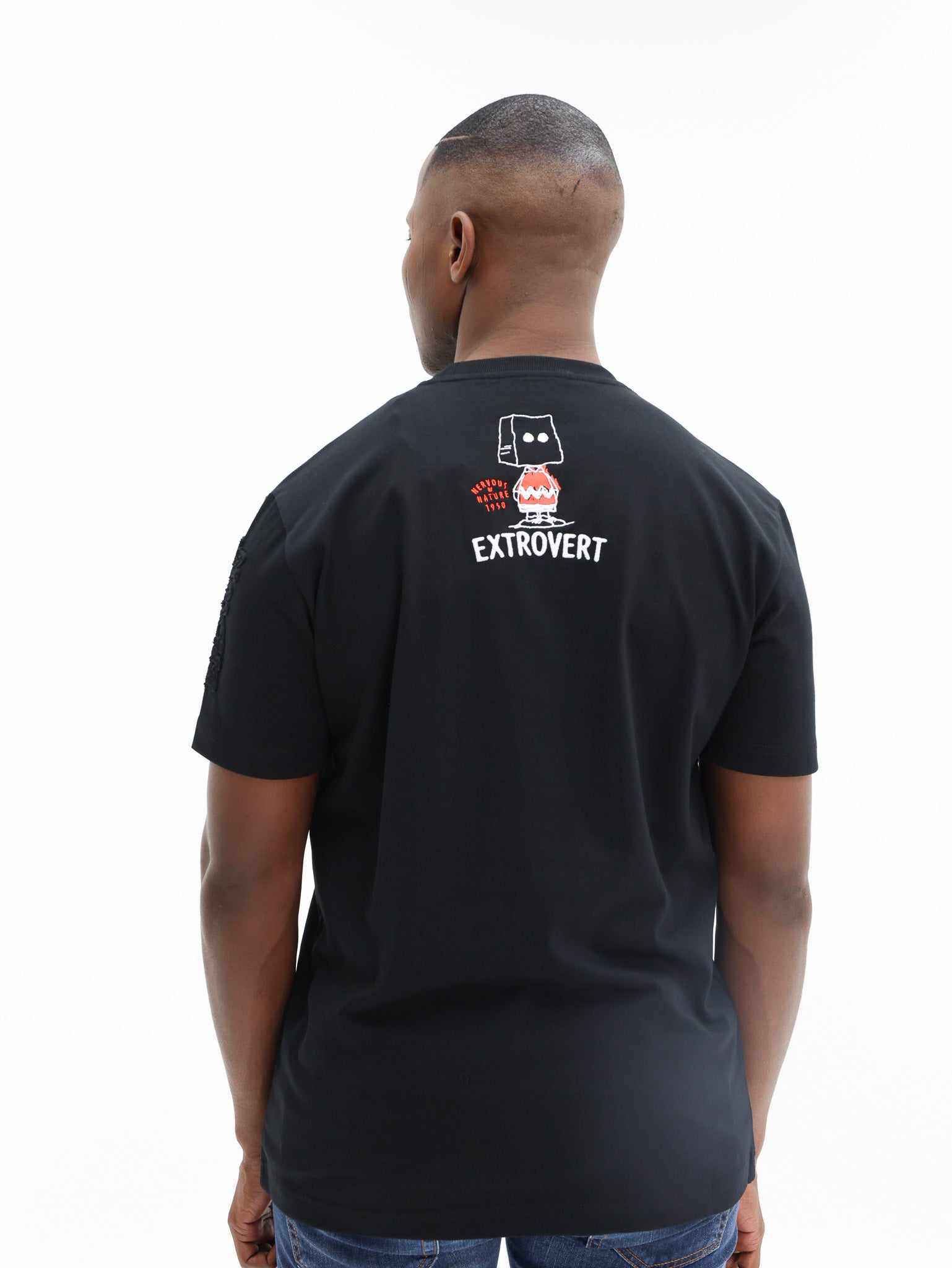 Iceberg T-Shirt Mixed Peanuts Print Black