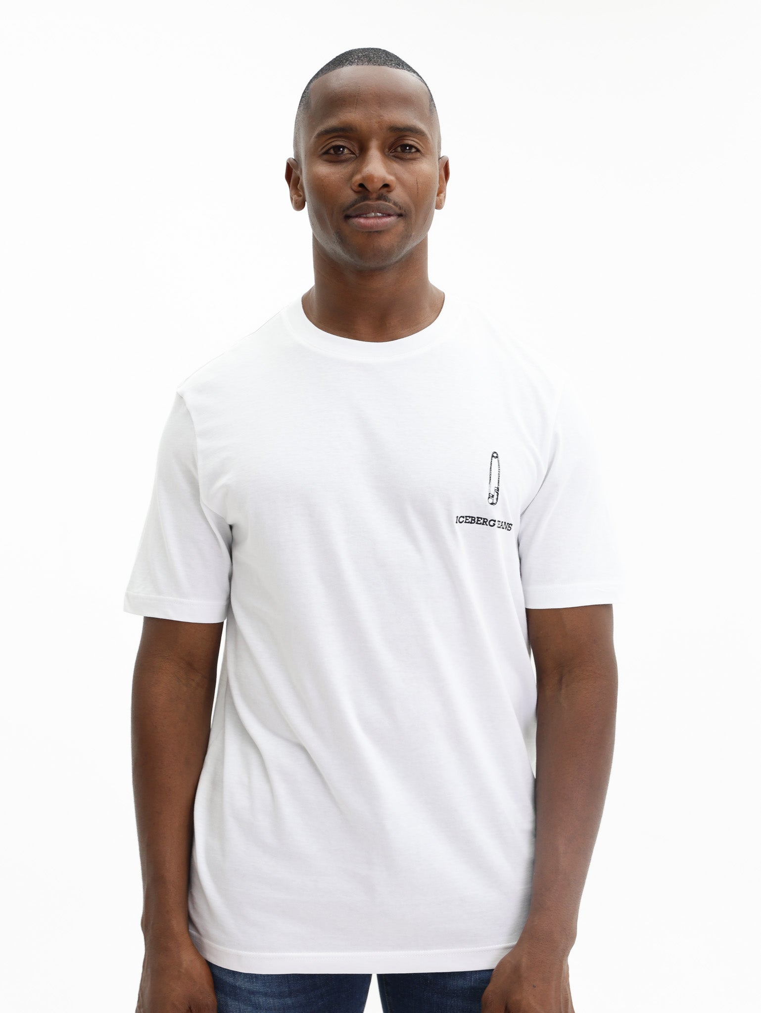 Iceberg T-Shirt Back Aop Iceberg Logo White