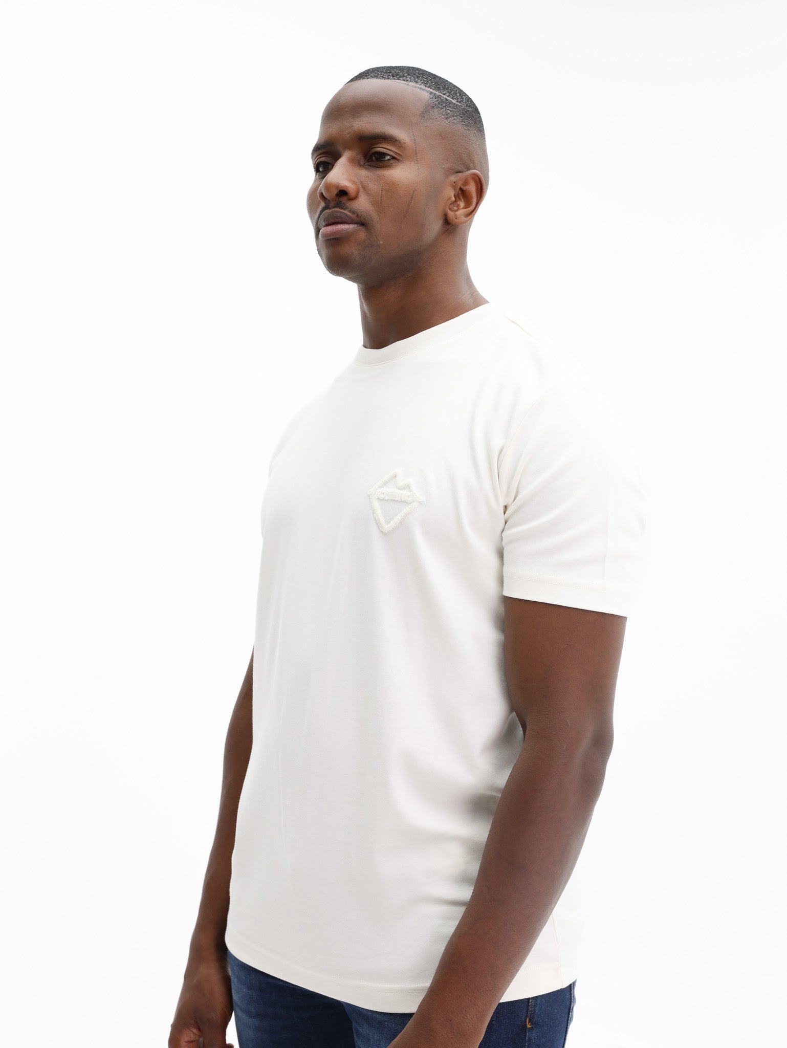 Iceberg T-Shirt Embossed Logo Vanilla