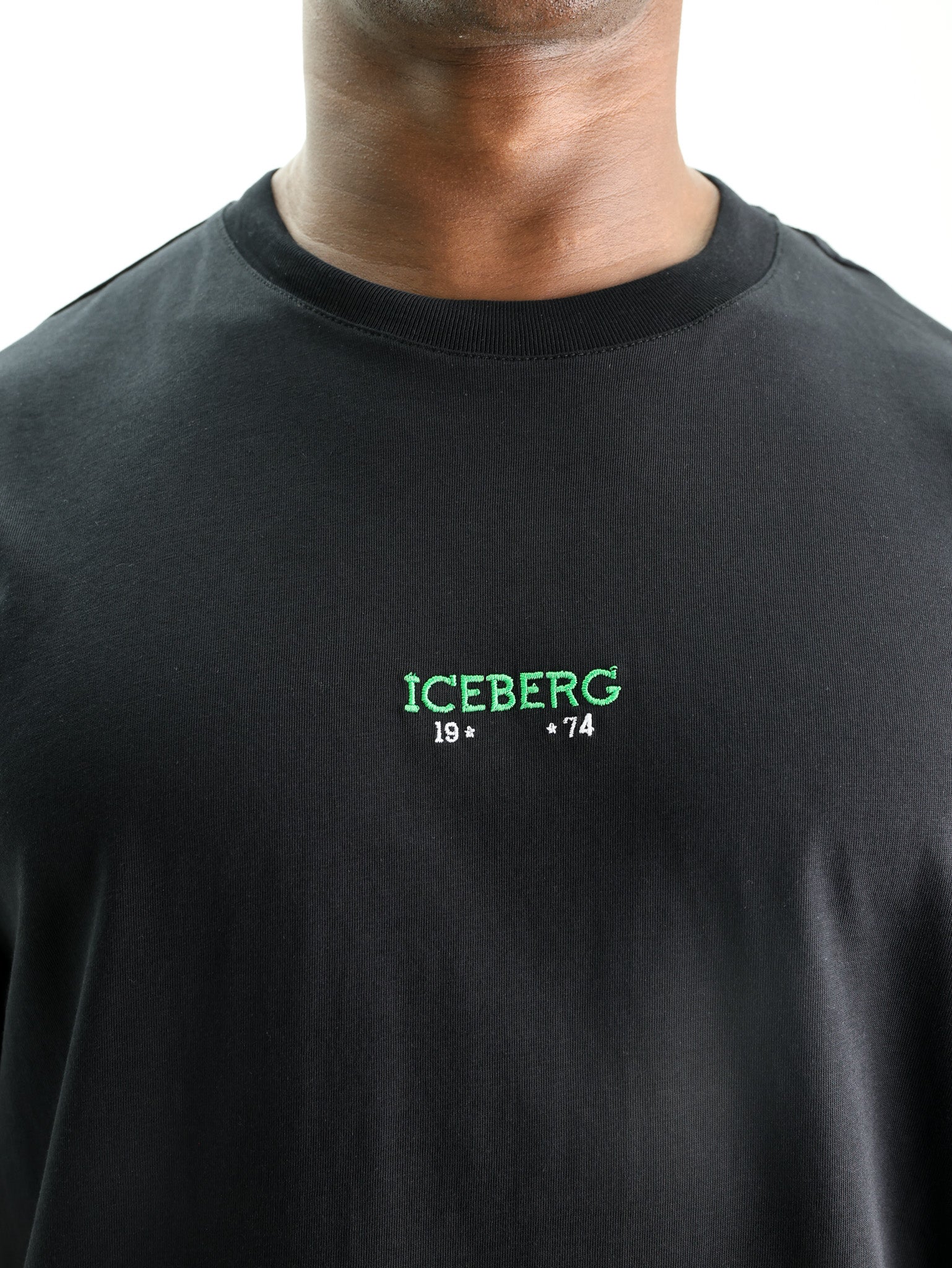 Iceberg T-Shirt Back Bear Print Black