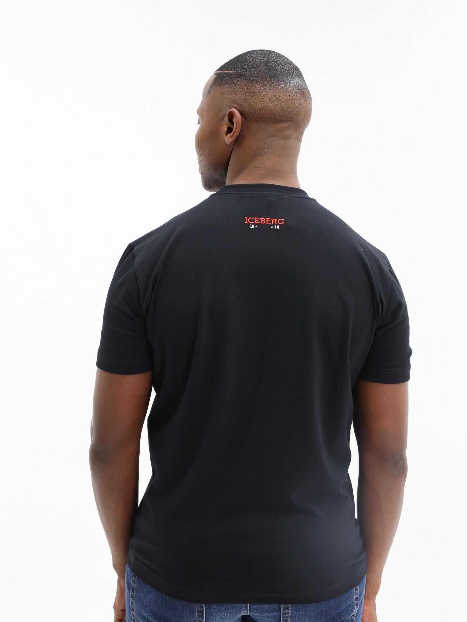 Iceberg T-Shirt Peanuts Patch Embro Logo Black