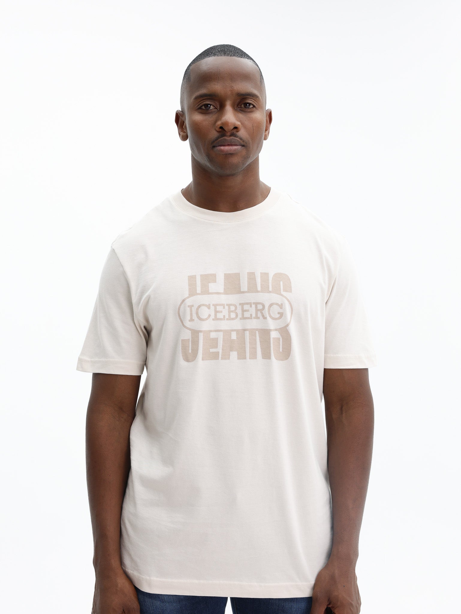 Iceberg T-Shirt Regular Fit Ivory