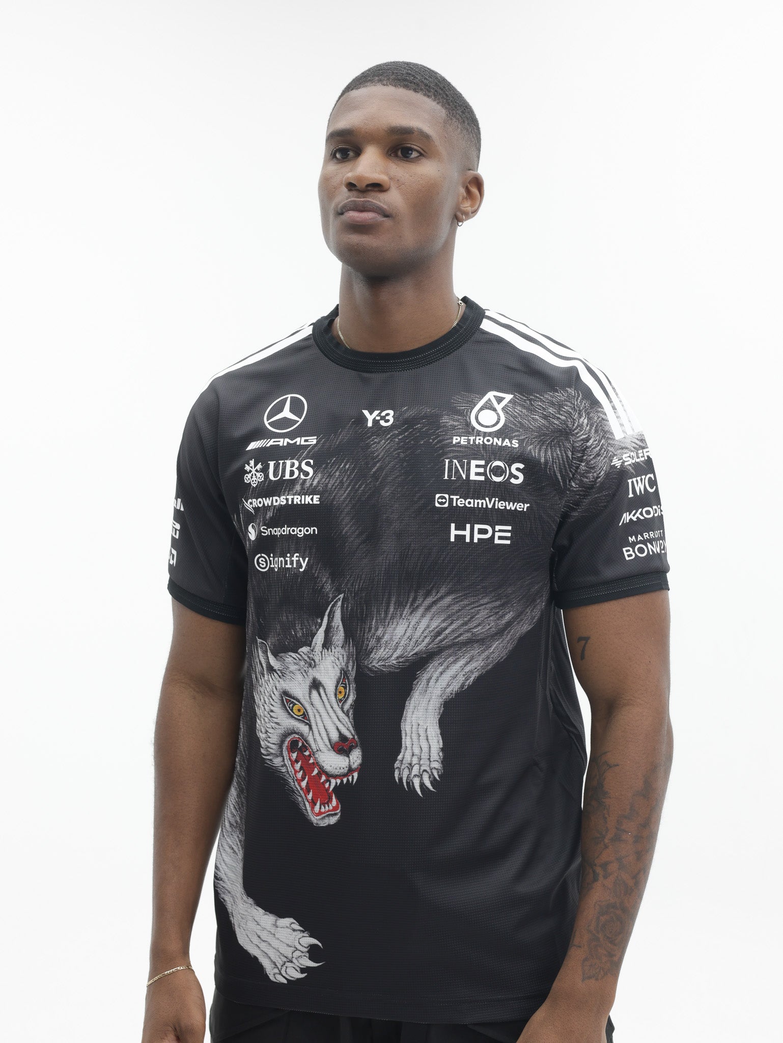 Y-3 T-Shirt Ss F1 Drvr Black