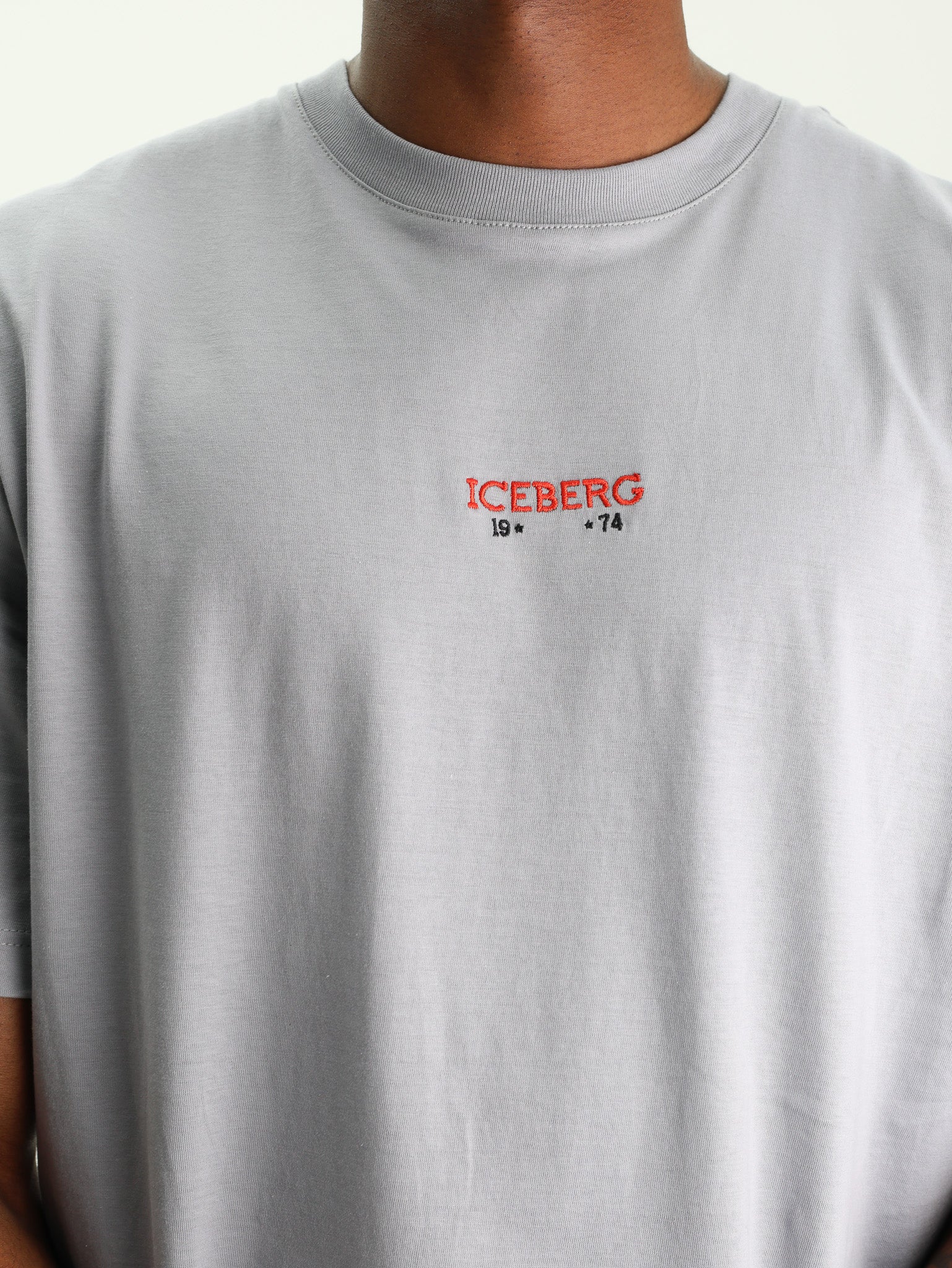 Iceberg T-Shirt Back Peanuts Print Grey