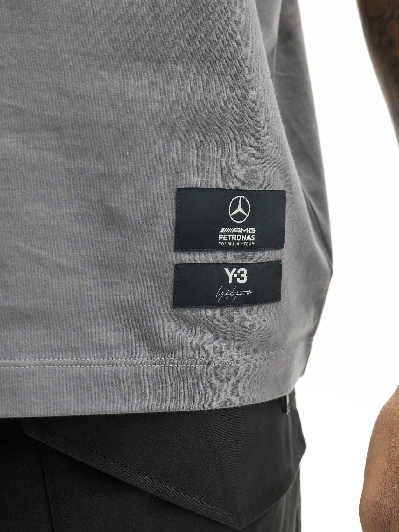 Y-3 T-Shirt Ss F1 Logo Grani Grey