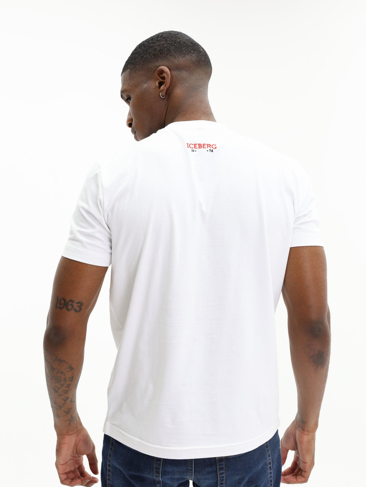 Iceberg T-Shirt Peanuts Patch Embro Logo White