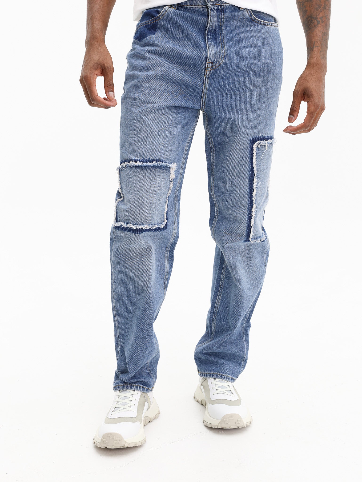 Iceberg Jeans Straight Fit Indigo Stonewash