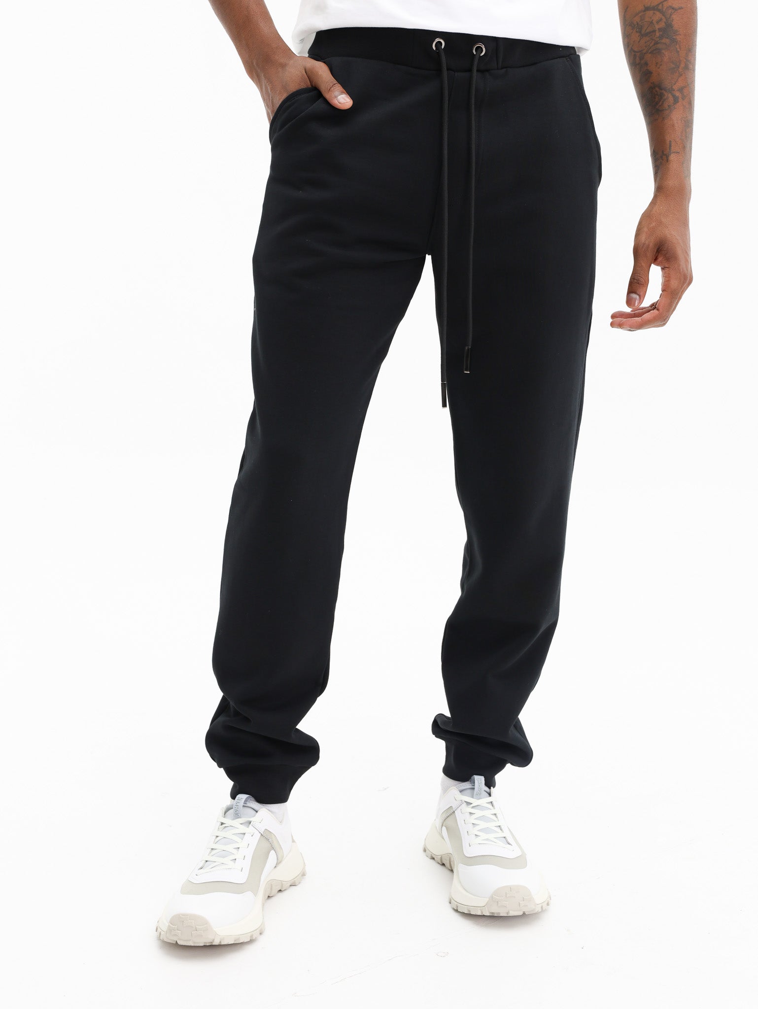 Icebergjogger Fleece Embro Bear Patch Black