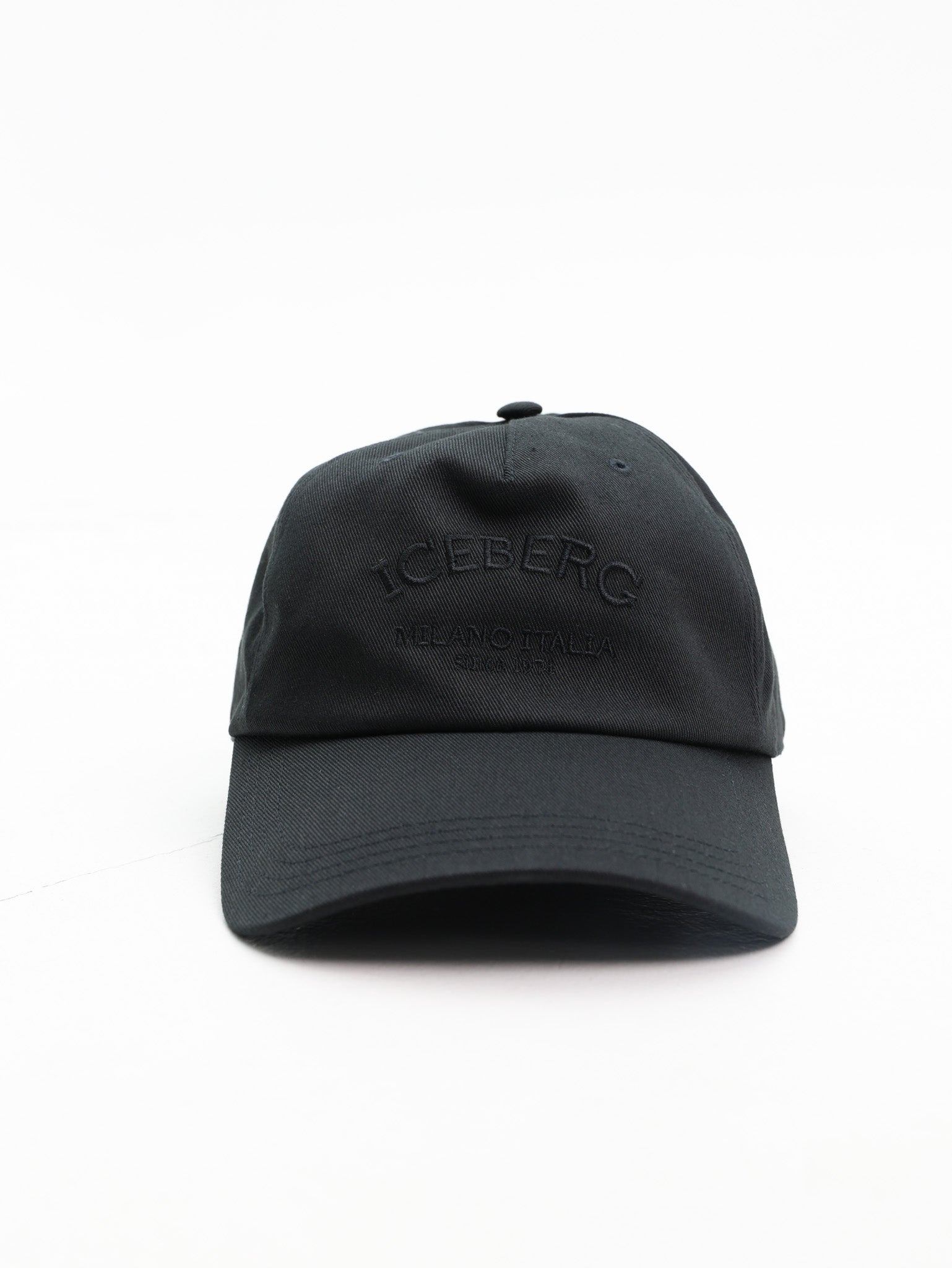 Iceberg Cap Milano Italia Logo Black
