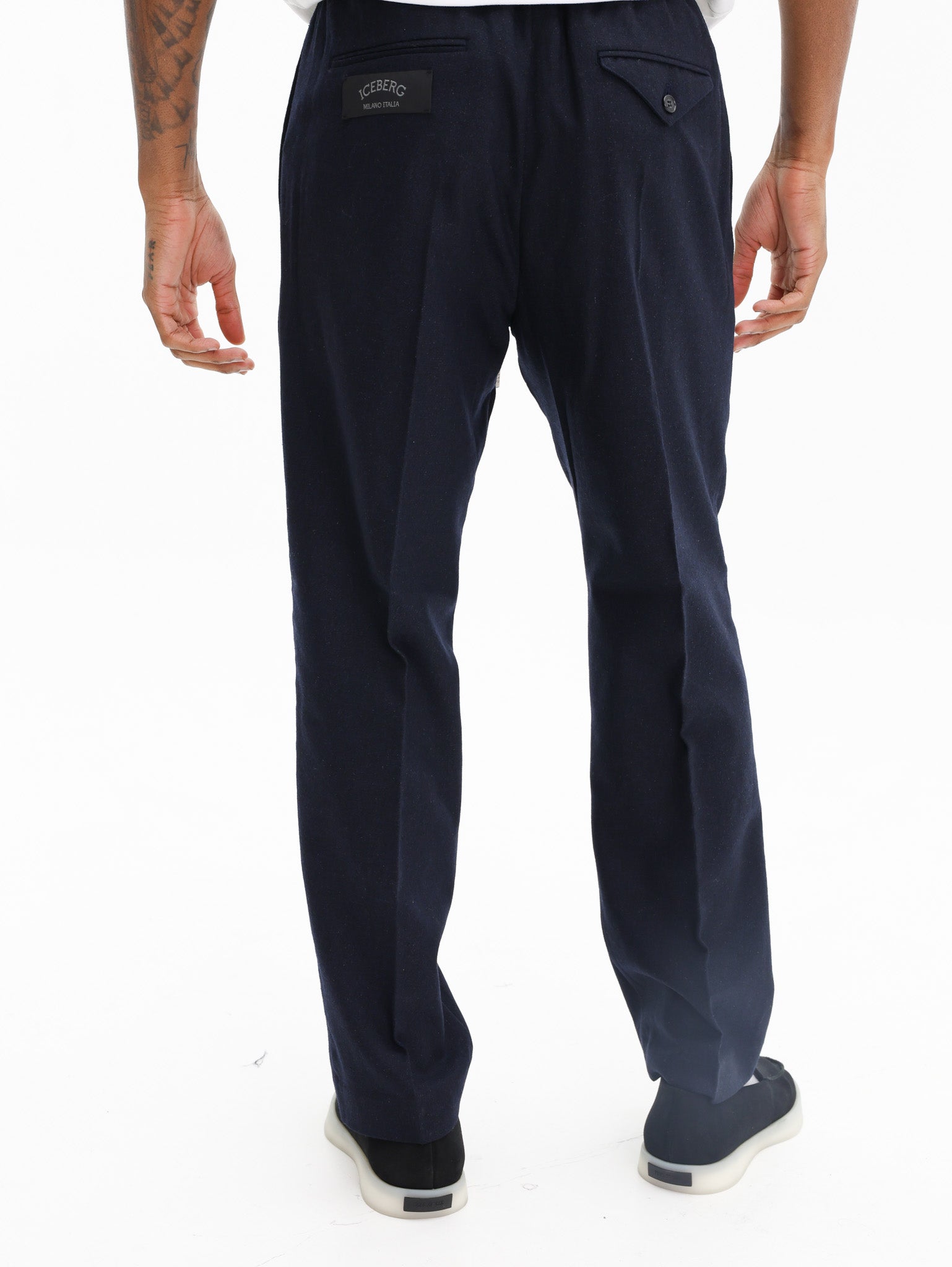 Iceberg Formal Jogging Fit Pants Dark Grey