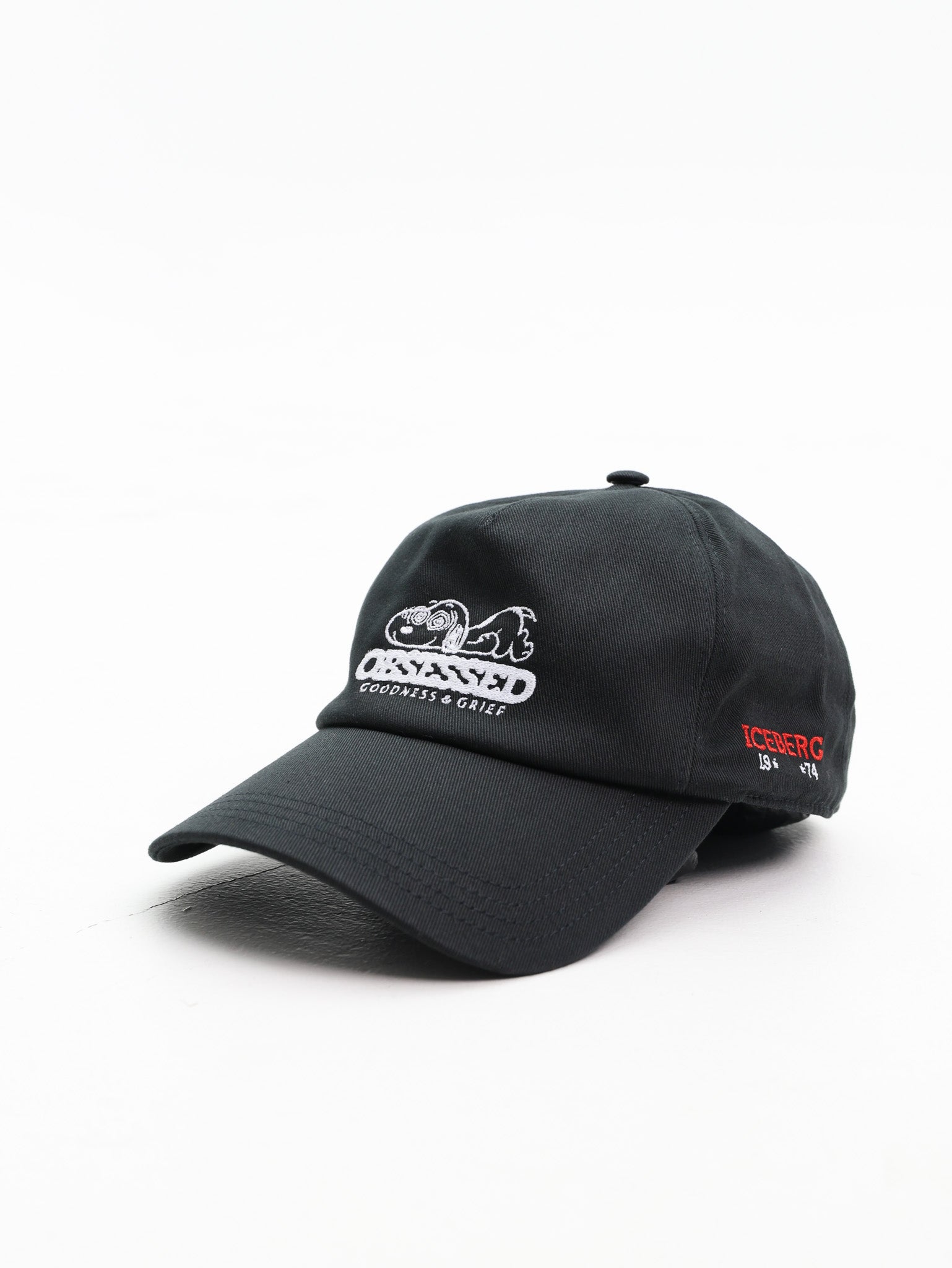 Iceberg Cap Peanuts Embro Logo Black