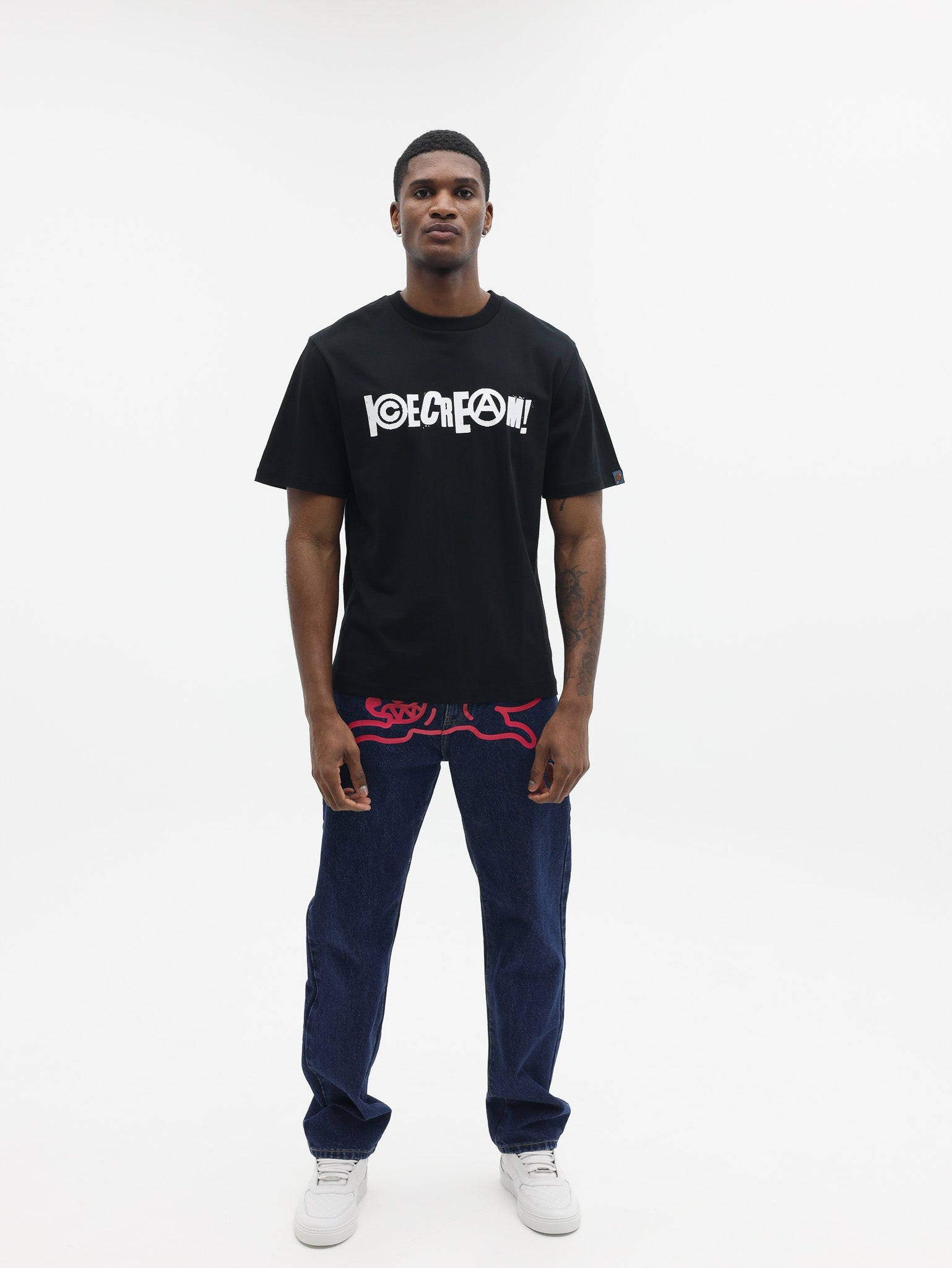 Ice Cream T-Shir Anarchy T Black
