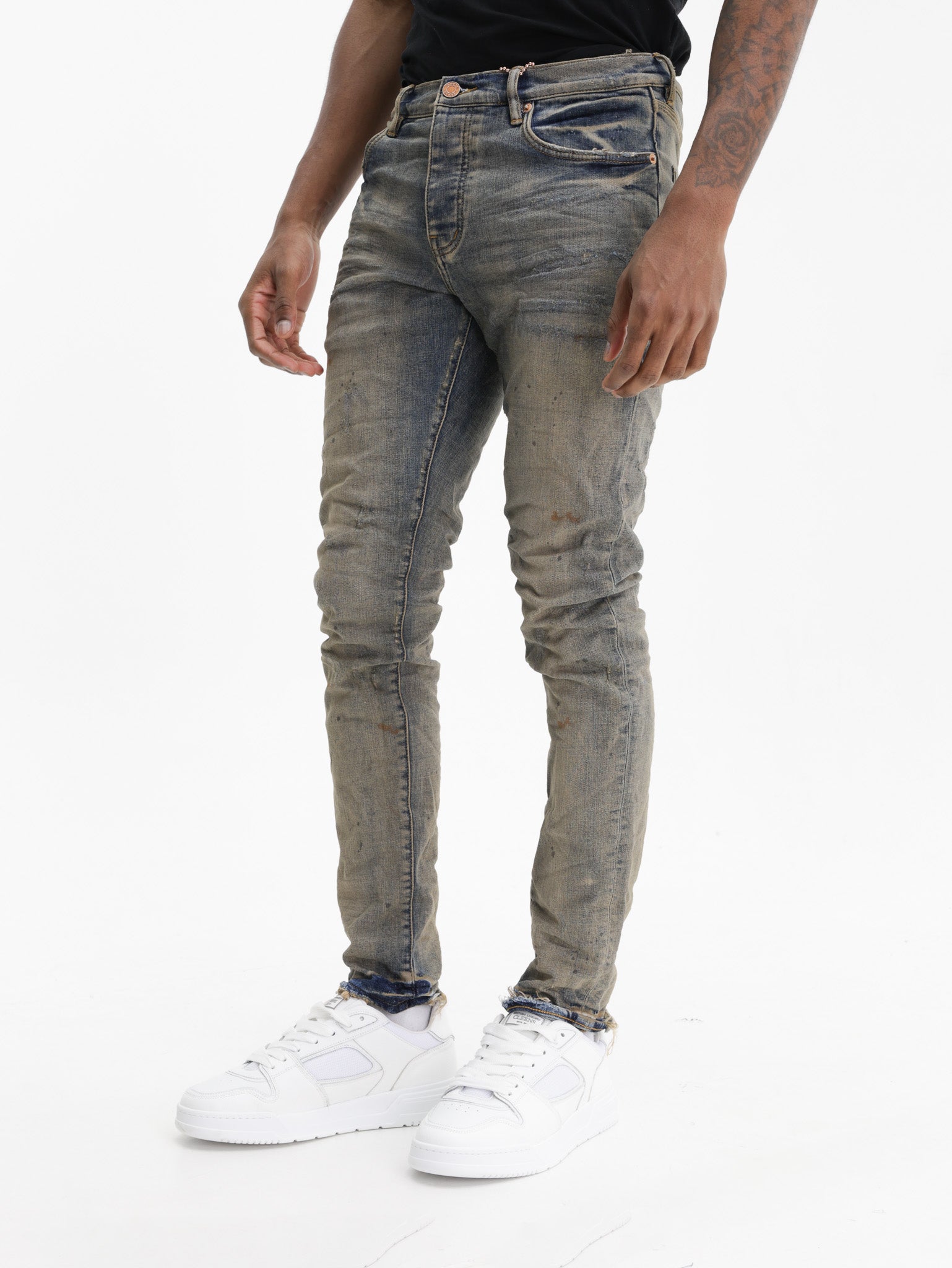 Purple Jeans Oil Repair Indigo